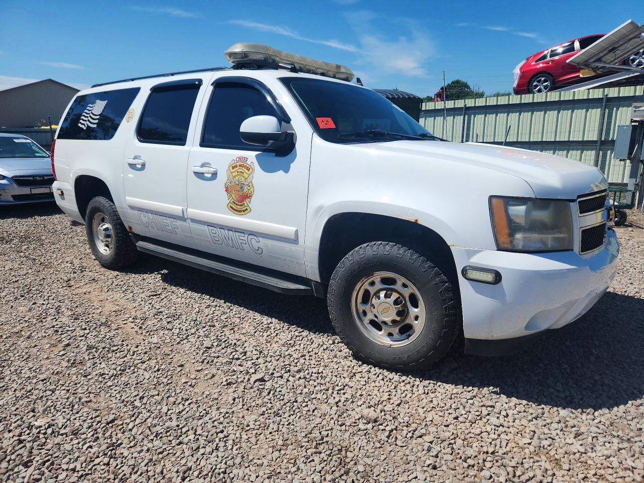 2008 Chevrolet Suburban K2500 White vin: 3GNGK26K18G209095