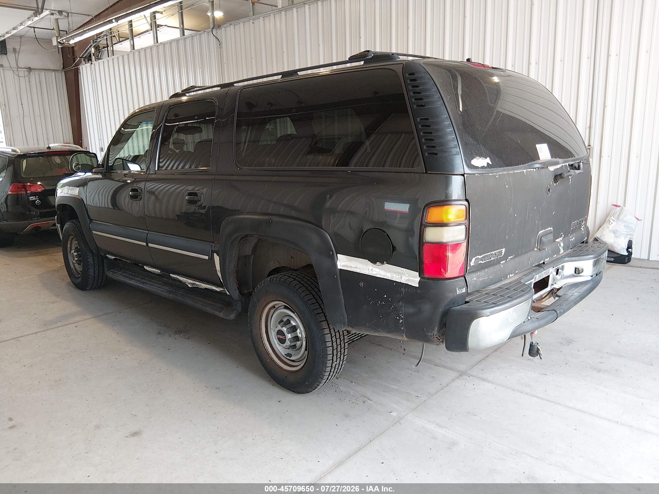 2003 Chevrolet Suburban 2500 Ls Black vin: 3GNGK26U33G293804