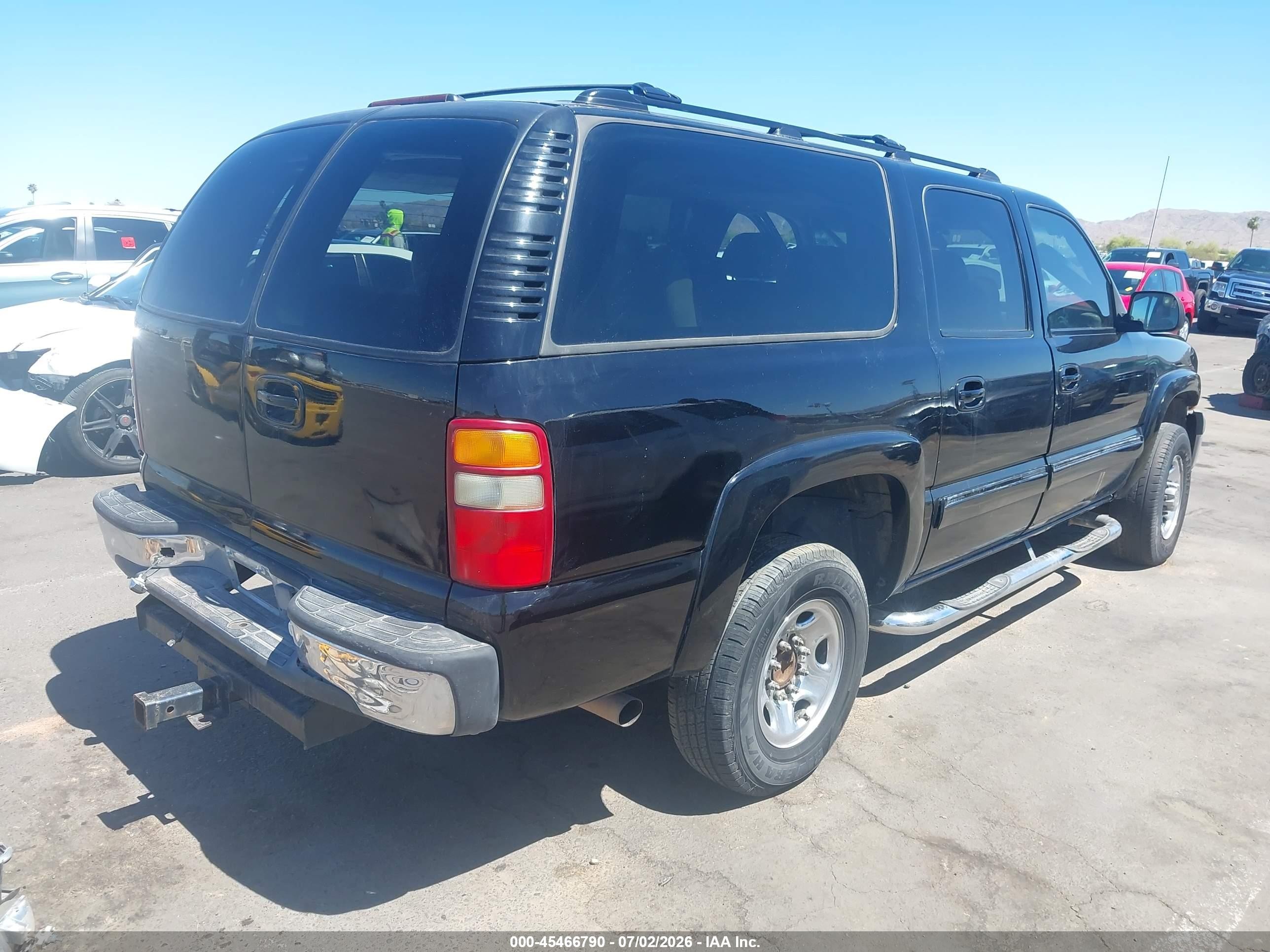 2000 Chevrolet Suburban 2500 Lt Black vin: 3GNGK26UXYG209338