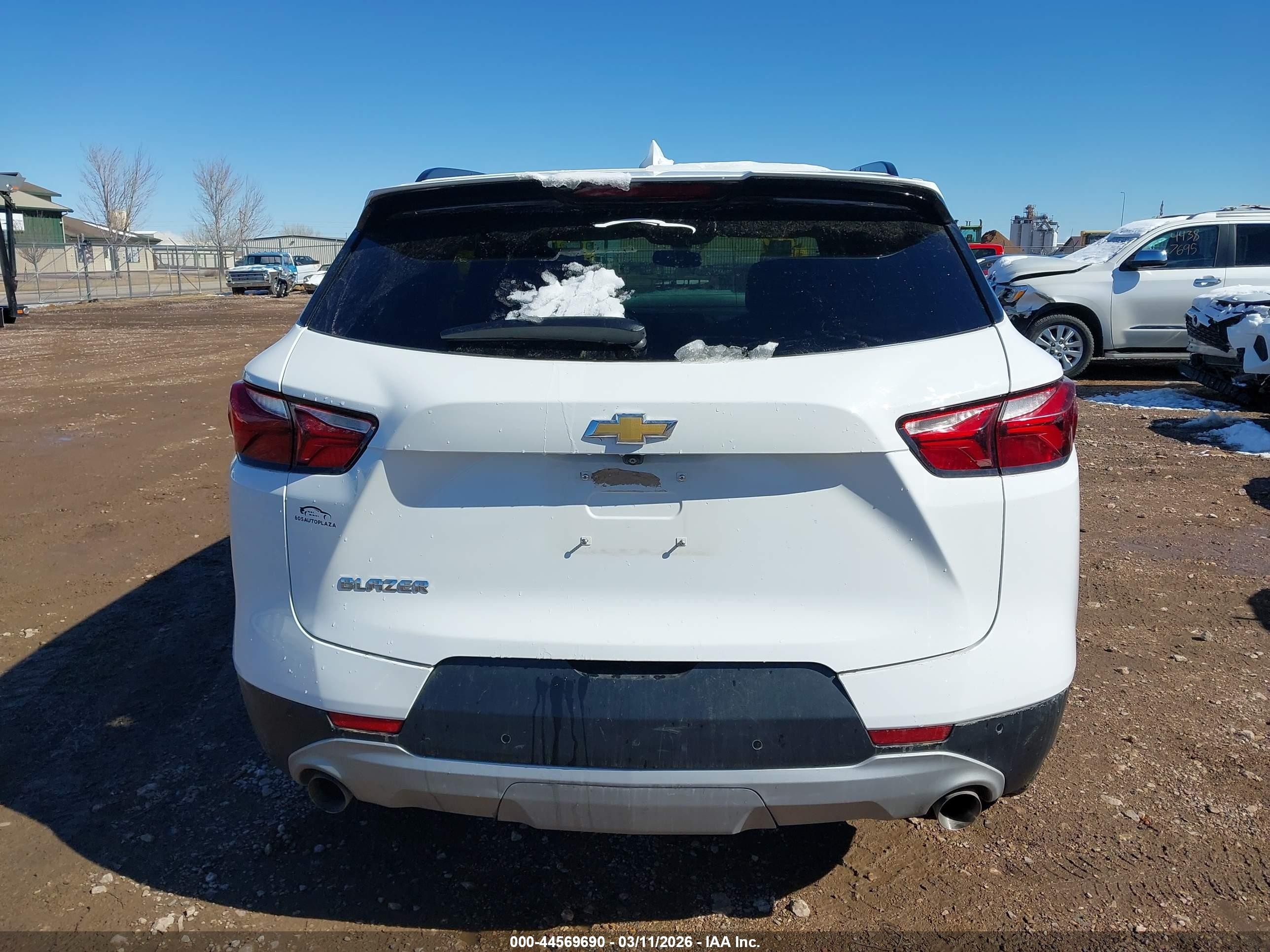 2020 Chevrolet Blazer Fwd 1lt White vin: 3GNKBBRA0LS692324