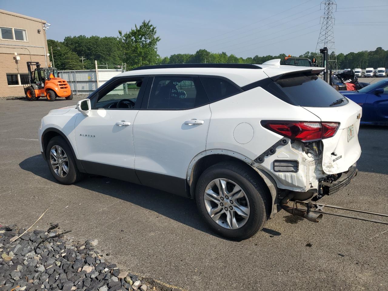 2020 Chevrolet Blazer 1lt   White vin: 3GNKBBRA3LS677977 Damage: Rear Bumper, Missing, Replacement Required