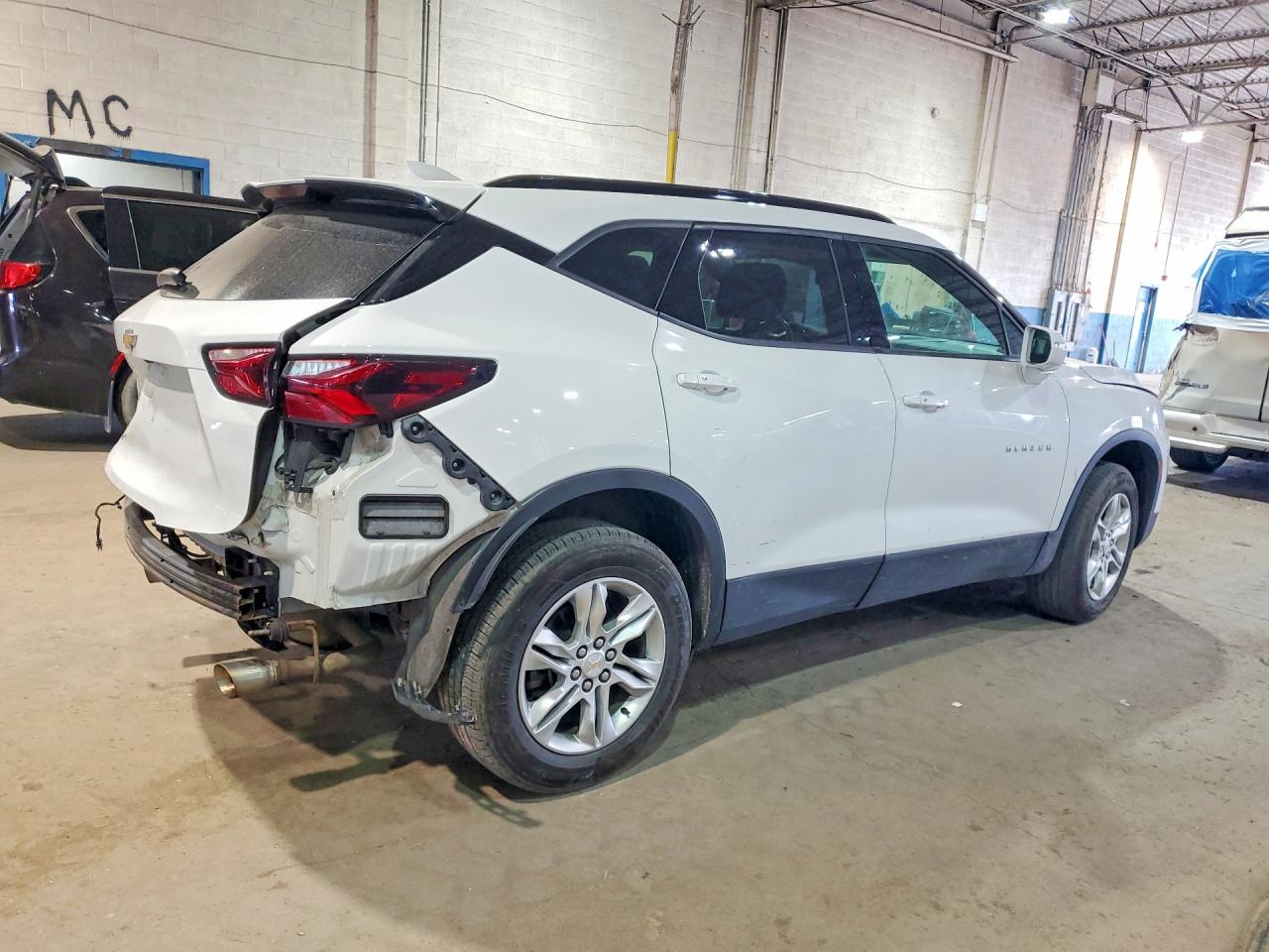 2020 Chevrolet Blazer 1lt White vin: 3GNKBBRA3LS677977