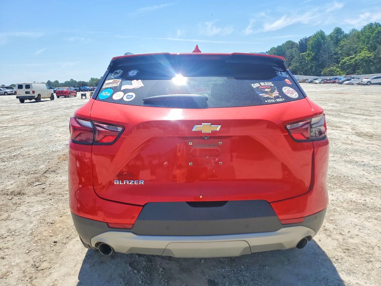 2021 Chevrolet Blazer 1lt Red vin: 3GNKBBRA3MS557842