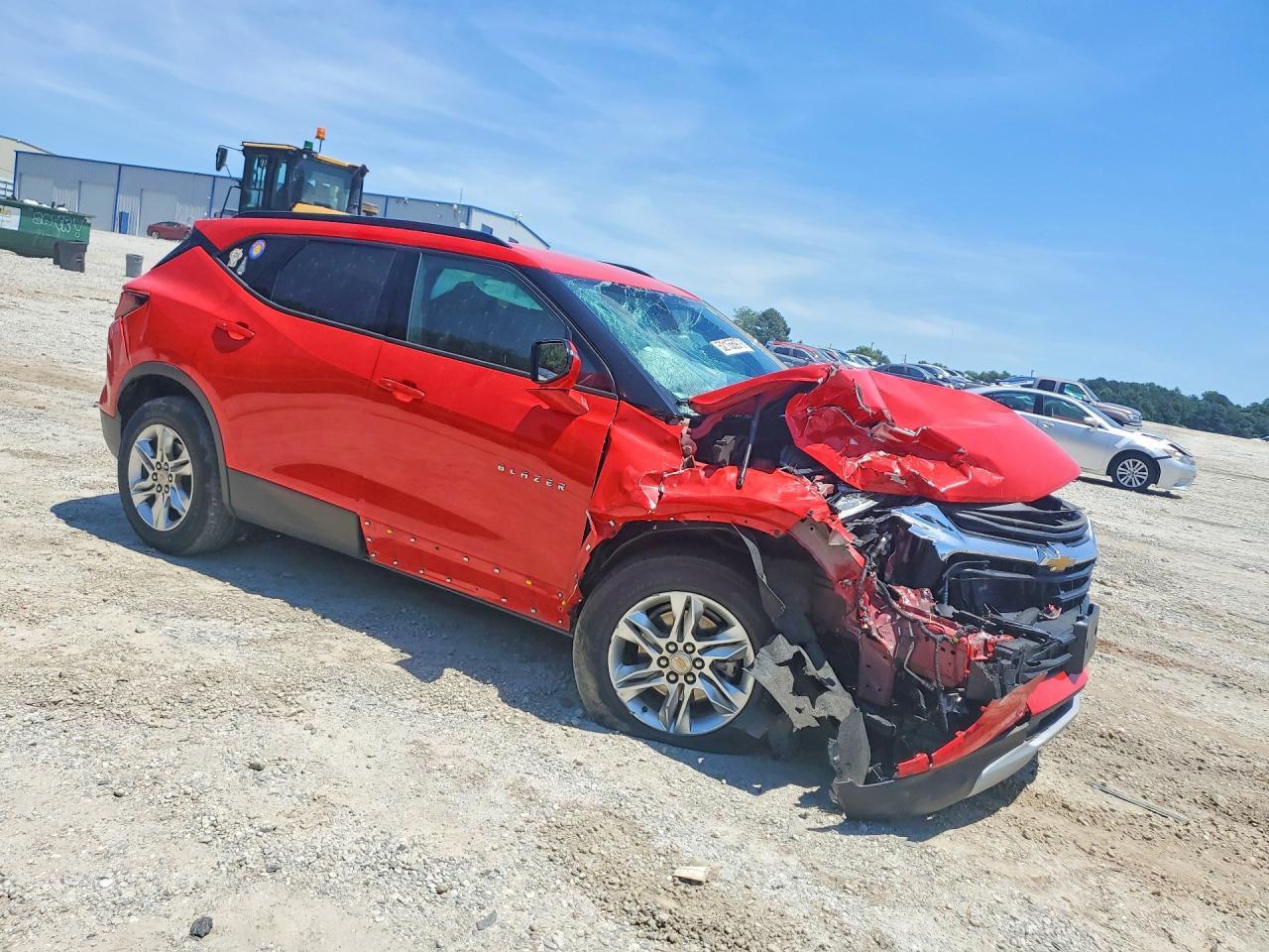 2021 Chevrolet Blazer 1lt Red vin: 3GNKBBRA3MS557842