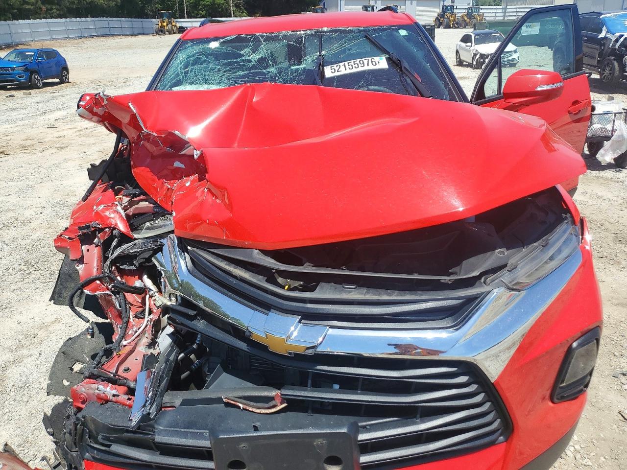 2021 Chevrolet Blazer 1lt Red vin: 3GNKBBRA3MS557842