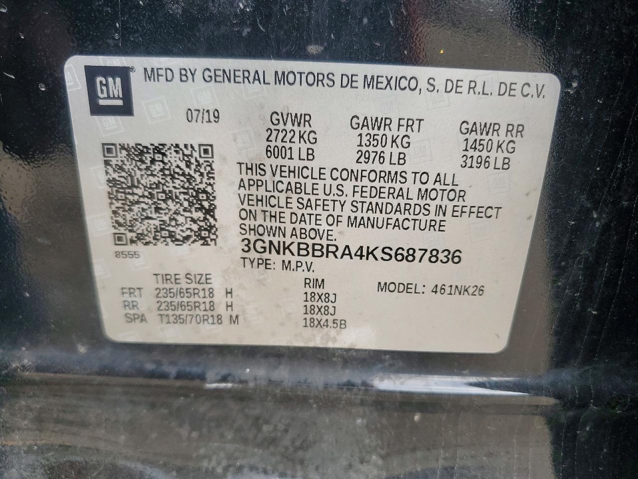 2019 Chevrolet Blazer 1lt Black vin: 3GNKBBRA4KS687836