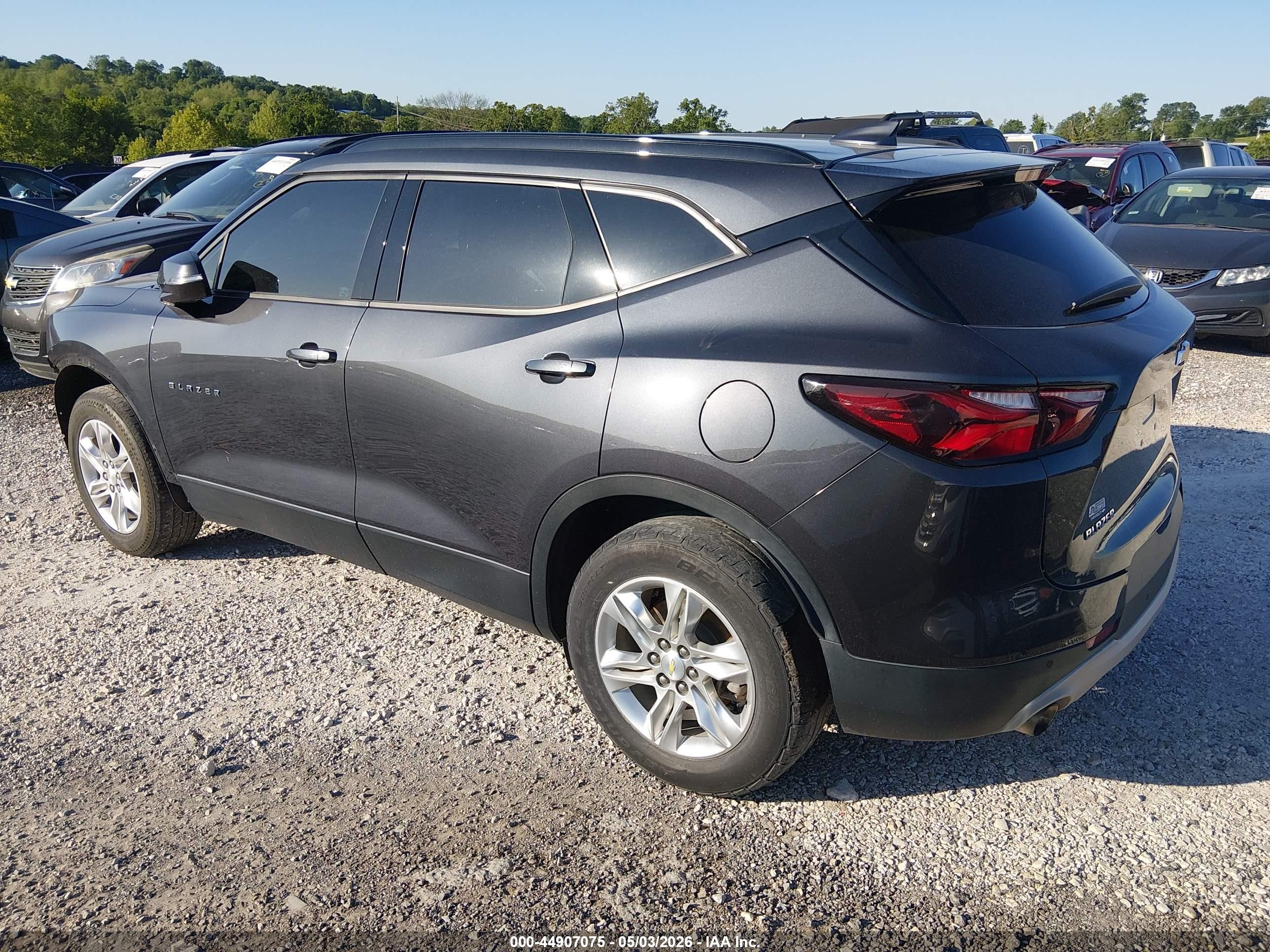 2021 Chevrolet Blazer Fwd 1lt Gray vin: 3GNKBBRA4MS540676