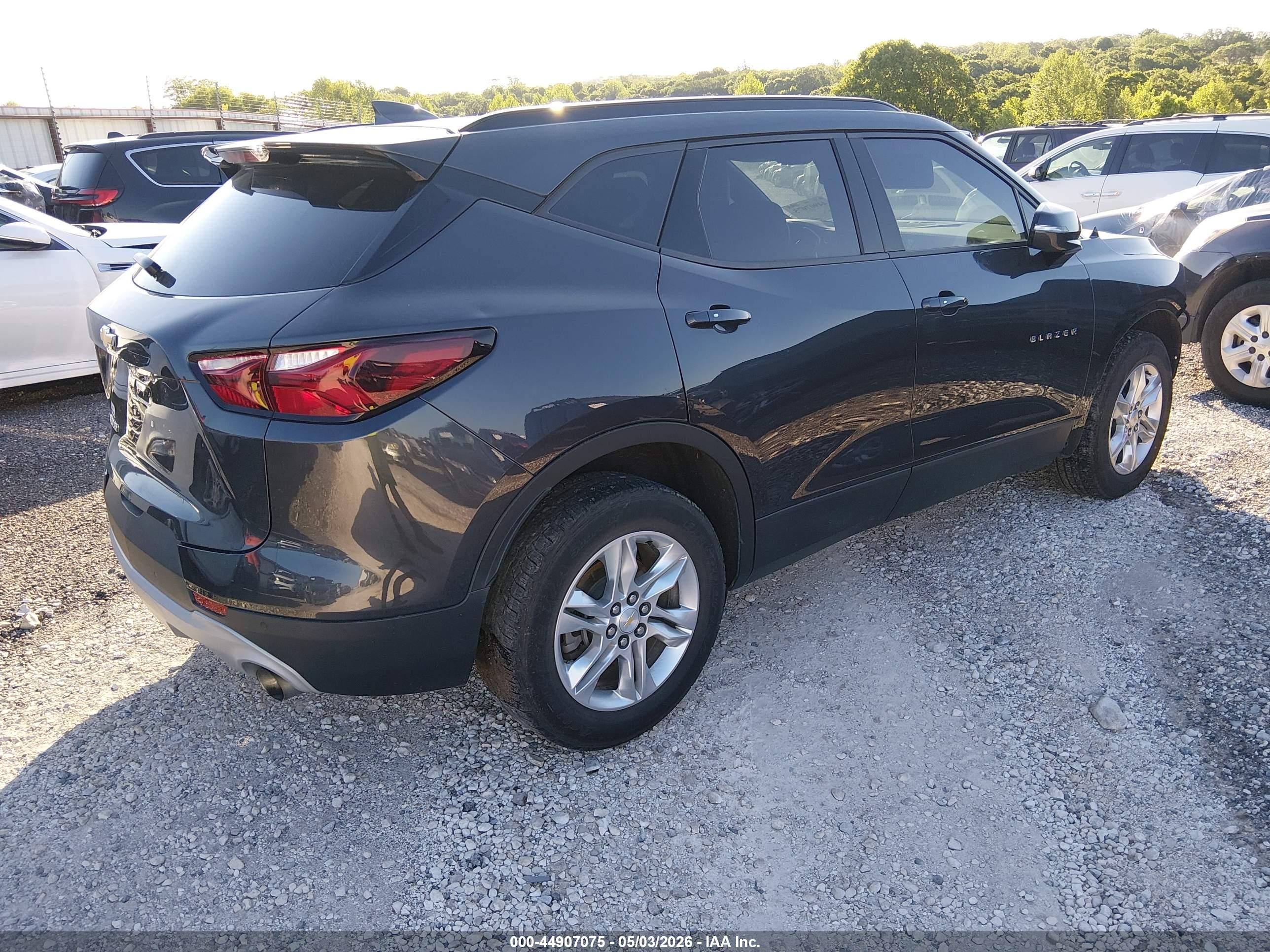 2021 Chevrolet Blazer Fwd 1lt Gray vin: 3GNKBBRA4MS540676
