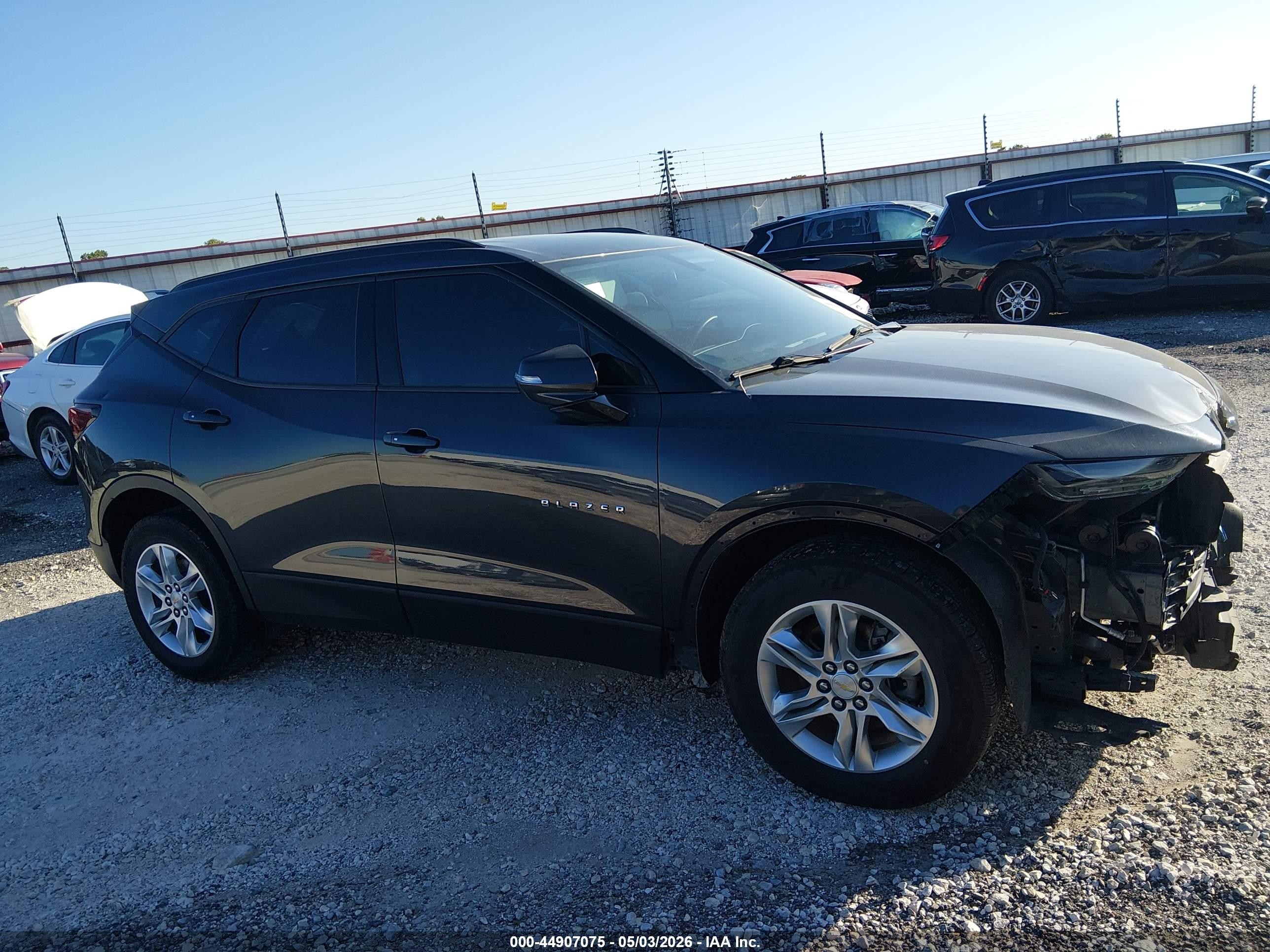 2021 Chevrolet Blazer Fwd 1lt Gray vin: 3GNKBBRA4MS540676