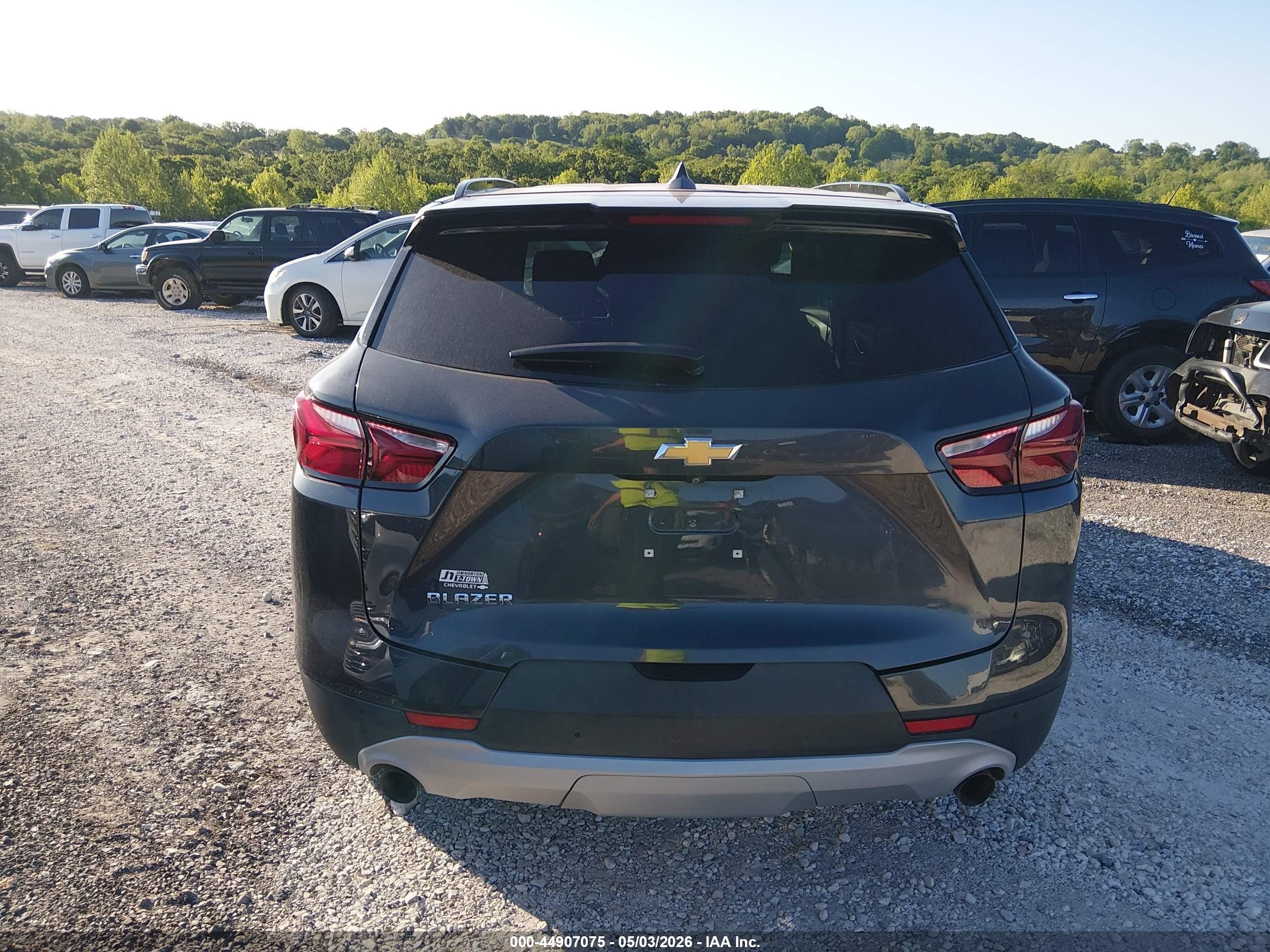2021 Chevrolet Blazer Fwd 1lt Gray vin: 3GNKBBRA4MS540676
