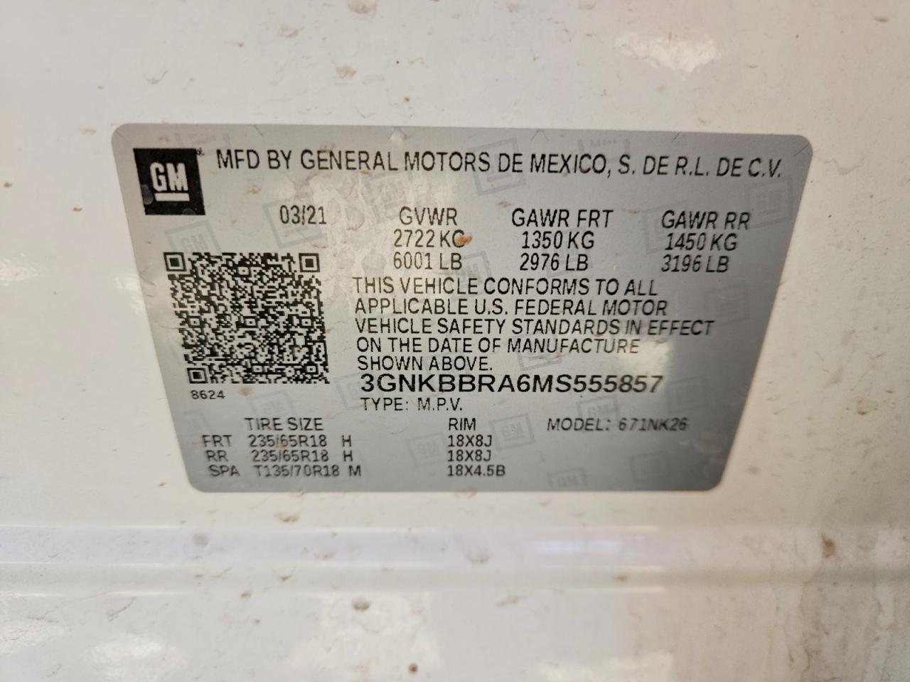 2021 Chevrolet Blazer 1lt White vin: 3GNKBBRA6MS555857