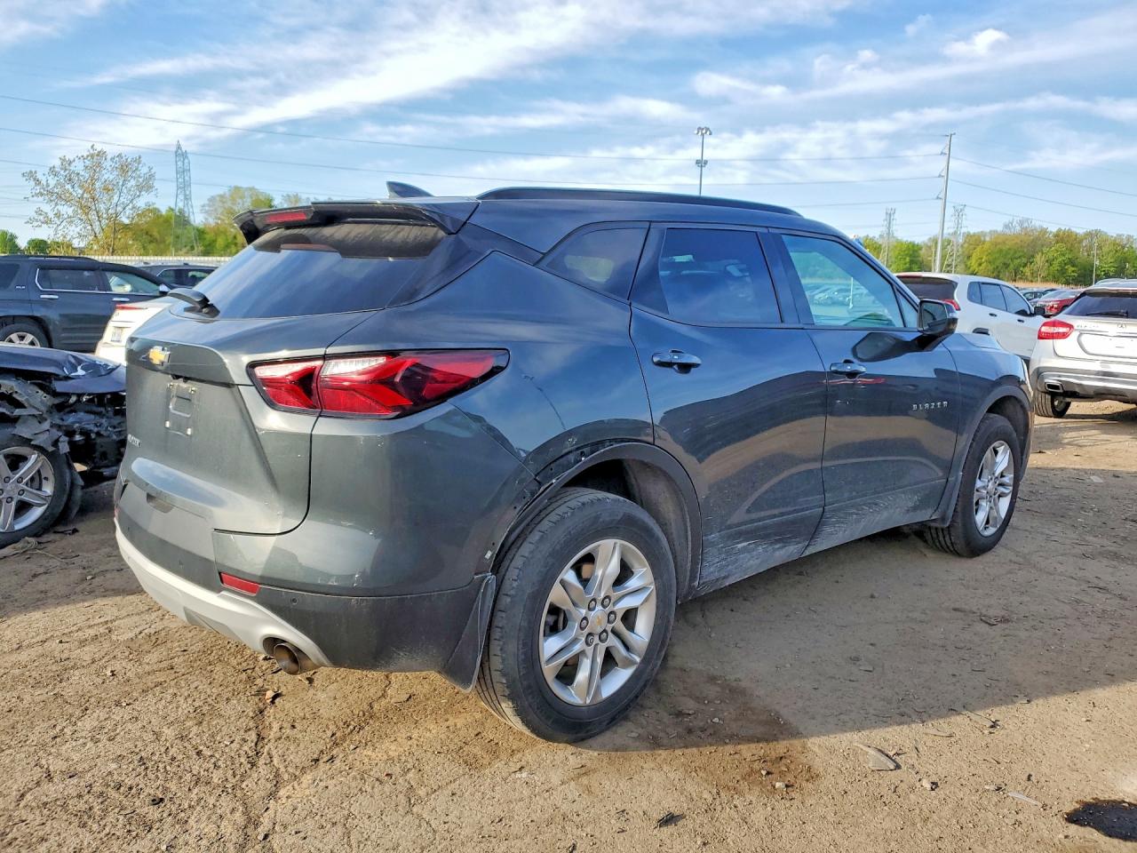 2020 Chevrolet Blazer 1lt Gray vin: 3GNKBBRAXLS661677