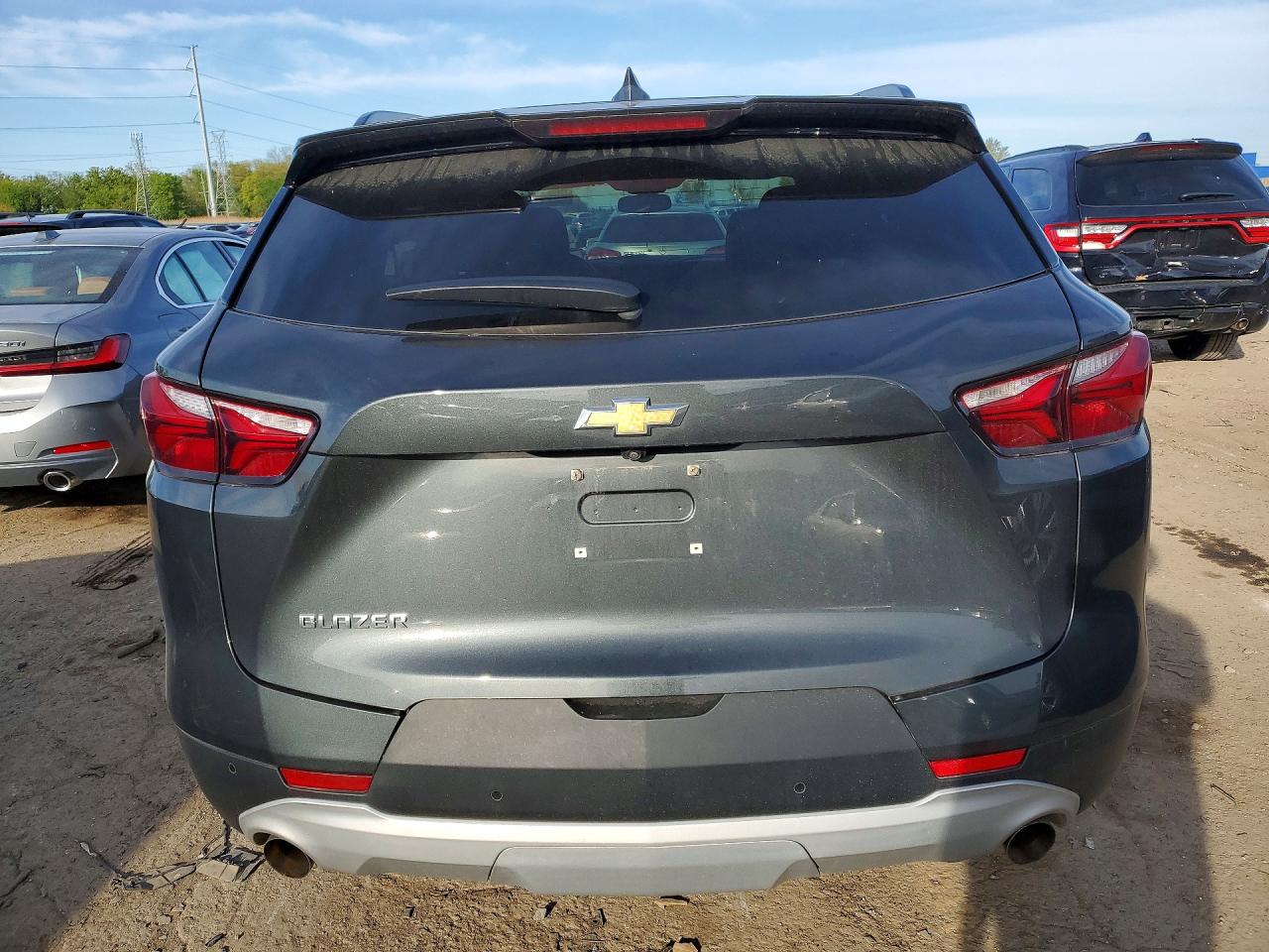 2020 Chevrolet Blazer 1lt Gray vin: 3GNKBBRAXLS661677