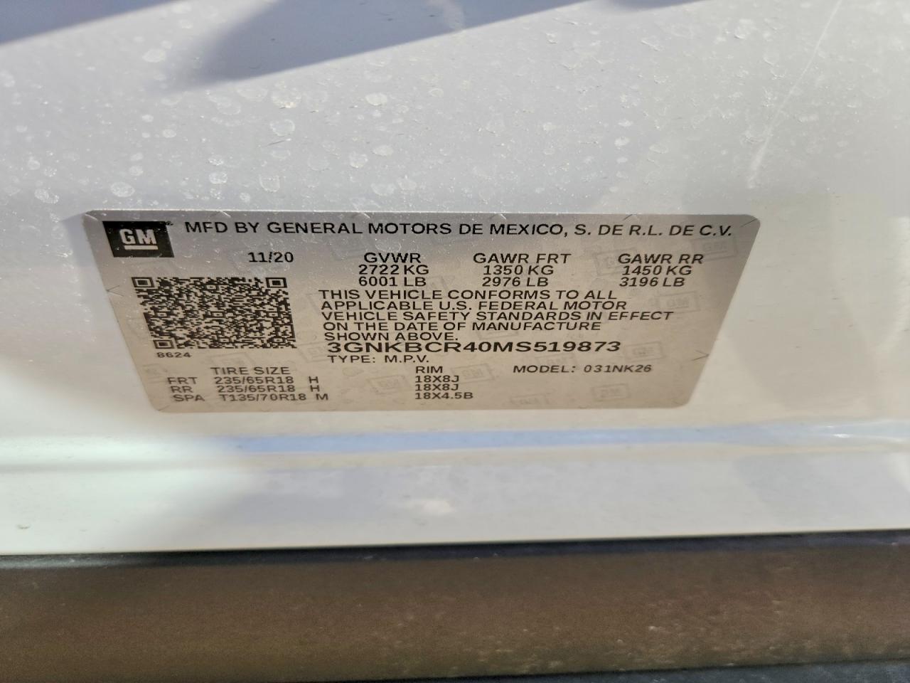 2021 Chevrolet Blazer 2lt White vin: 3GNKBCR40MS519873
