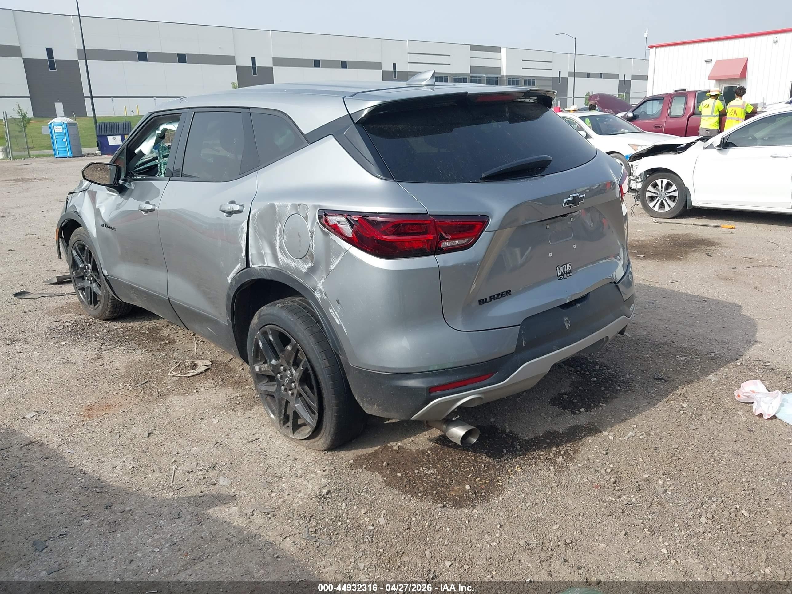 2023 Chevrolet Blazer Fwd 2lt Gray vin: 3GNKBCR42PS177430