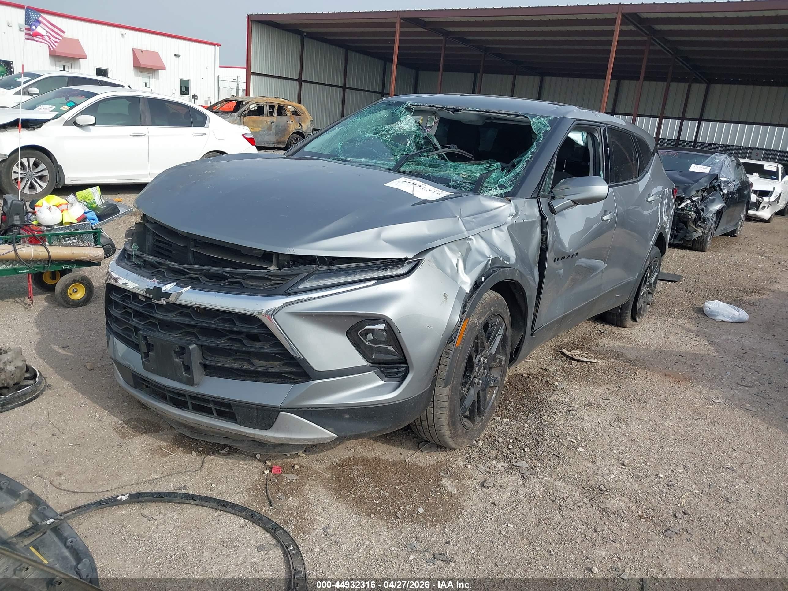 2023 Chevrolet Blazer Fwd 2lt Gray vin: 3GNKBCR42PS177430