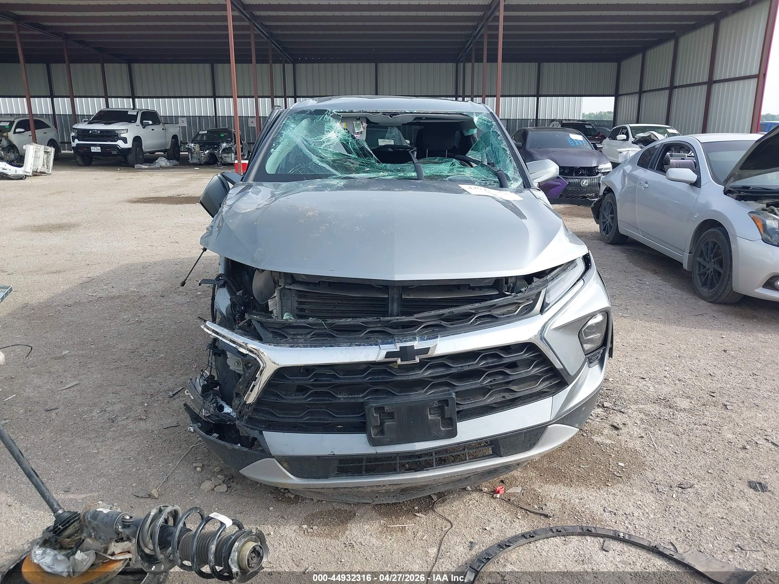 2023 Chevrolet Blazer Fwd 2lt Gray vin: 3GNKBCR42PS177430