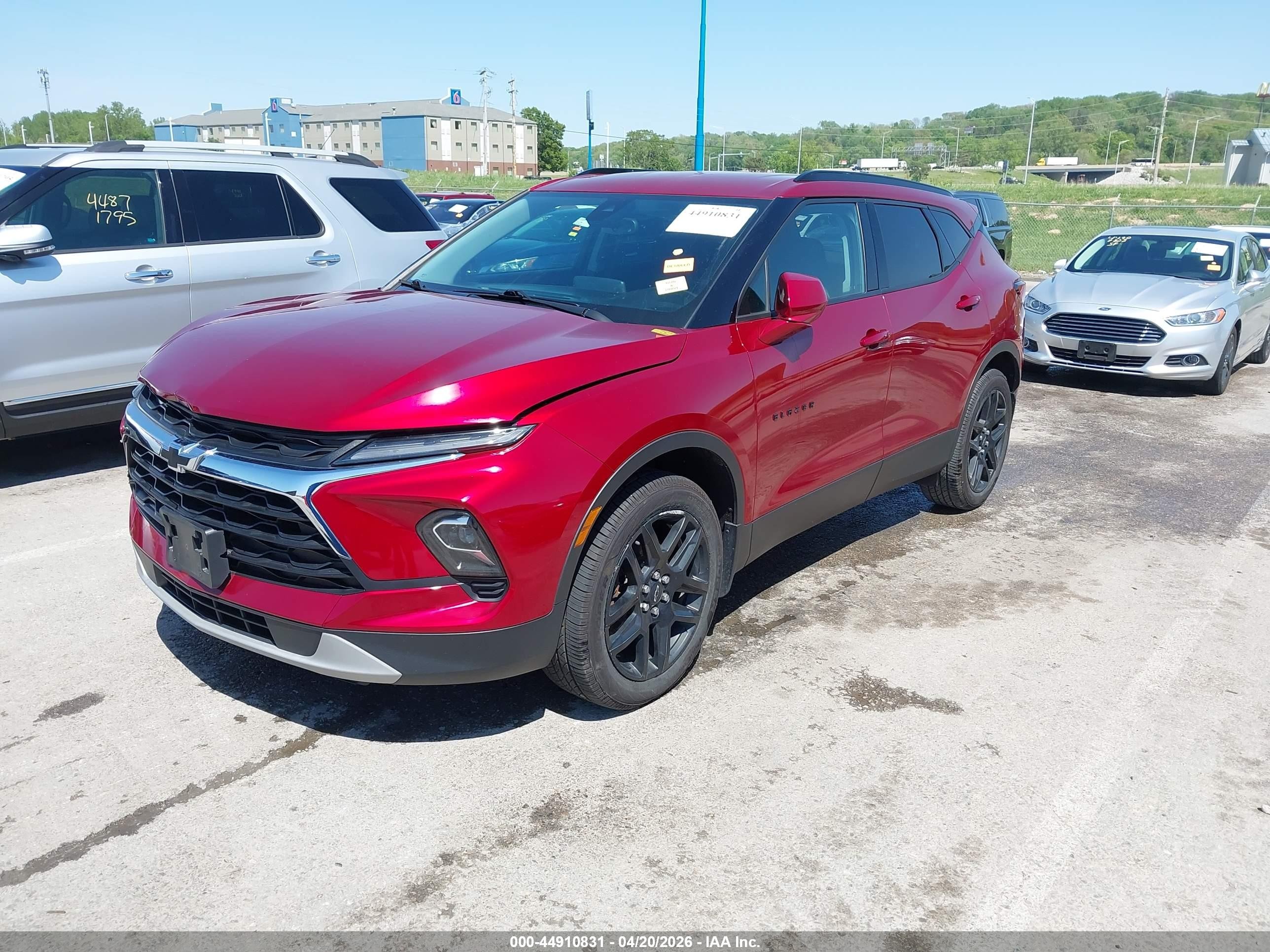 2023 Chevrolet Blazer Fwd 2lt Red vin: 3GNKBCR42PS228182
