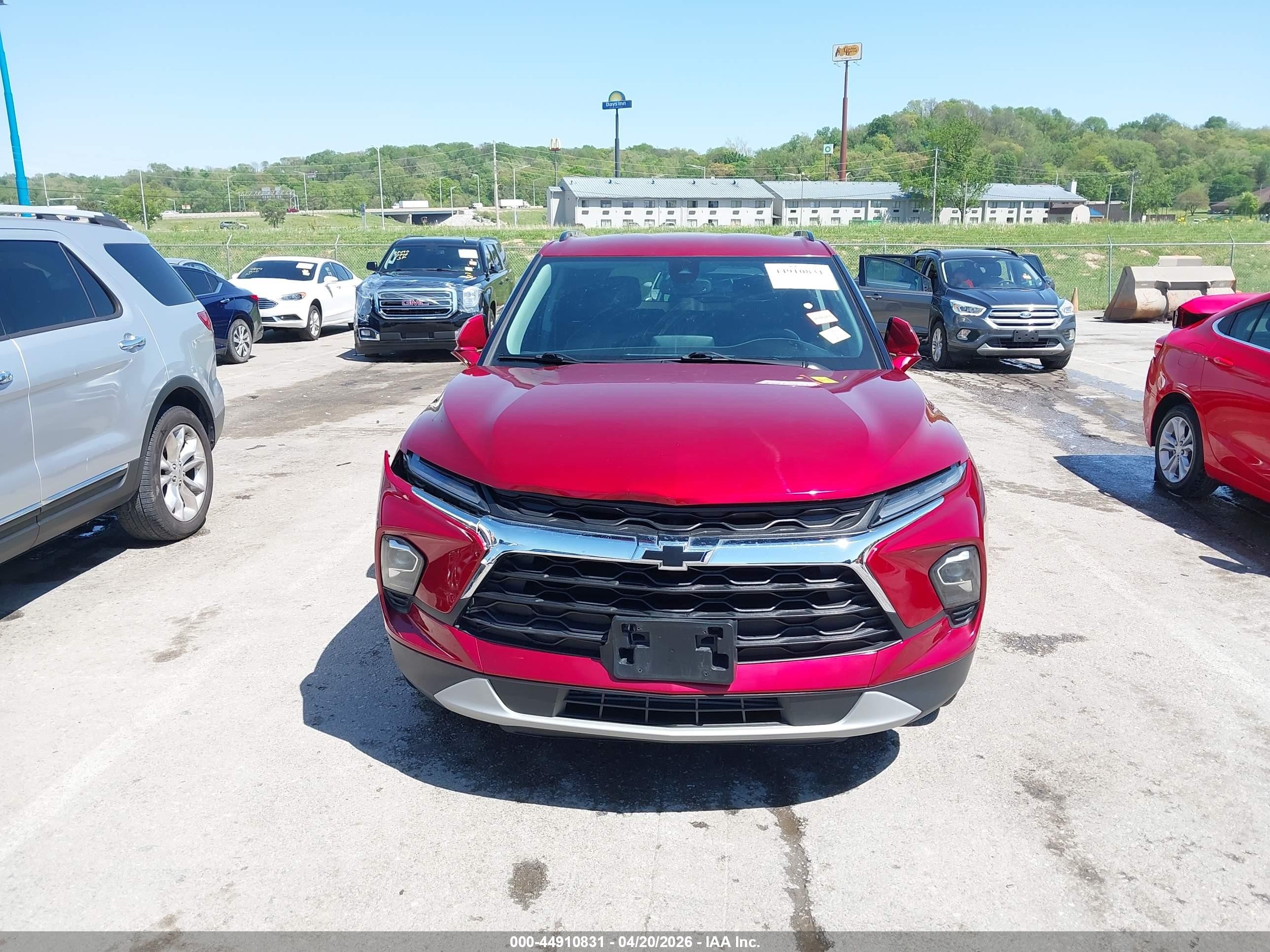 2023 Chevrolet Blazer Fwd 2lt Red vin: 3GNKBCR42PS228182