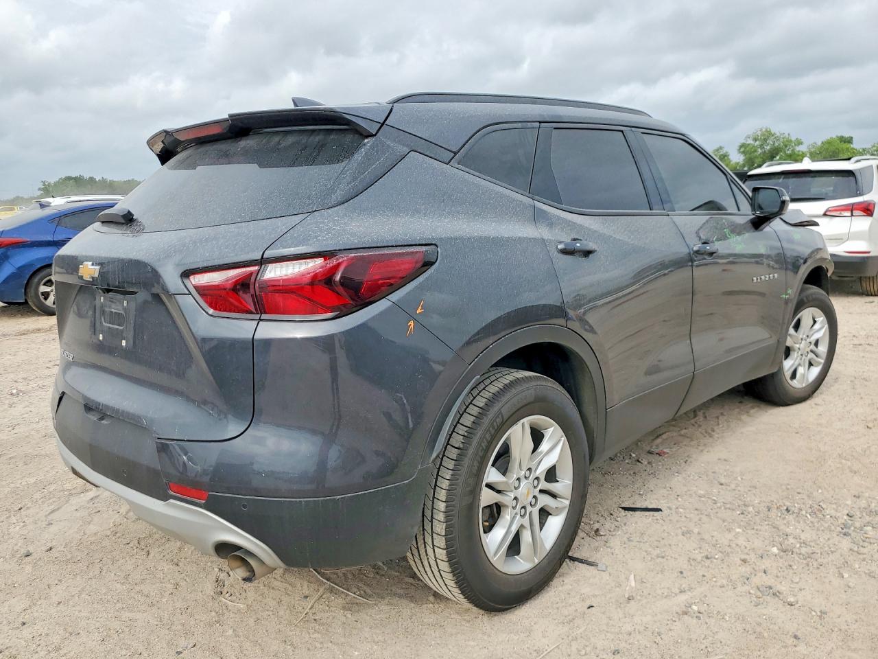 2022 Chevrolet Blazer 2lt Gray vin: 3GNKBCR46NS210278
