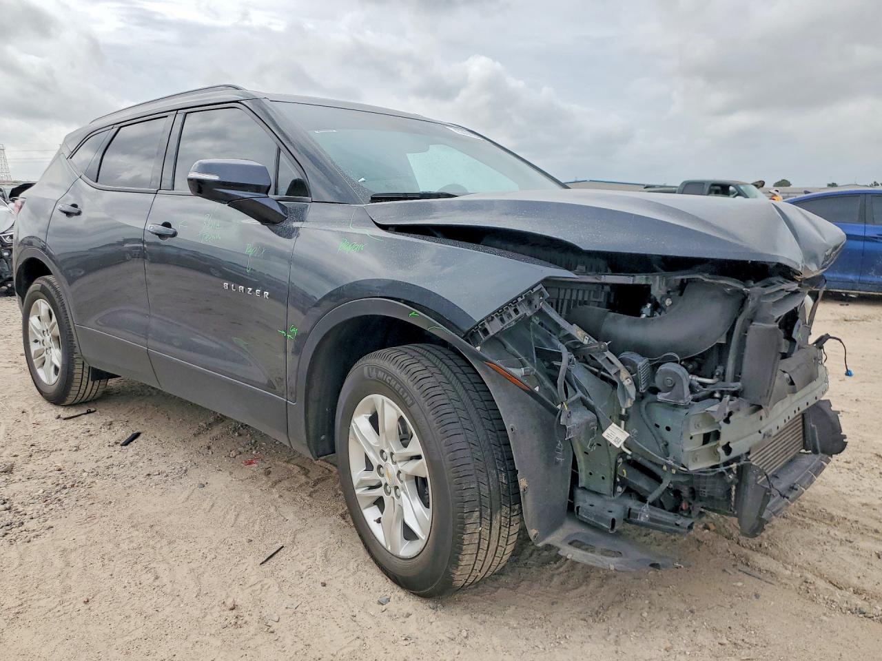 2022 Chevrolet Blazer 2lt Gray vin: 3GNKBCR46NS210278