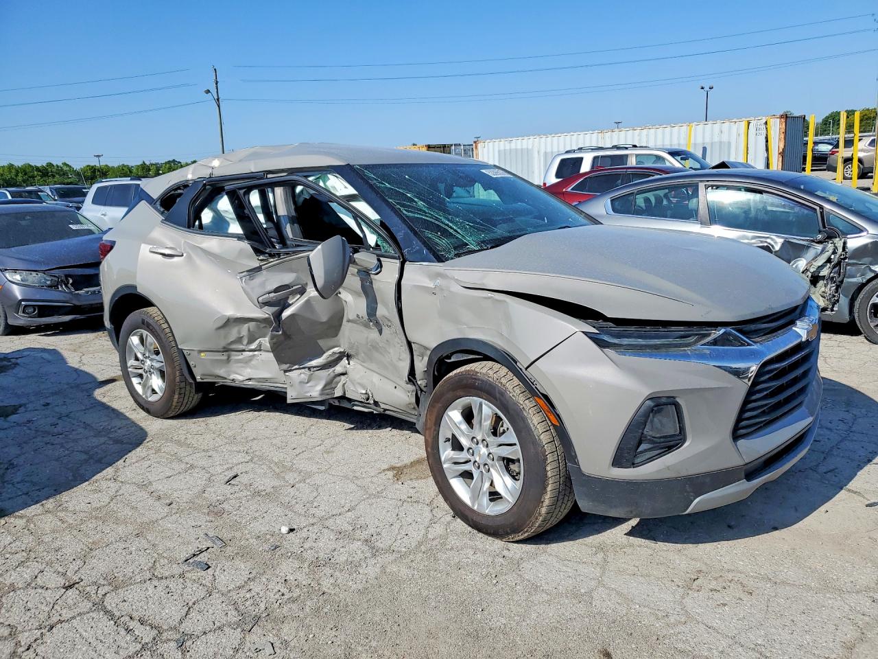 2021 Chevrolet Blazer 2lt Gray vin: 3GNKBCRS3MS570296