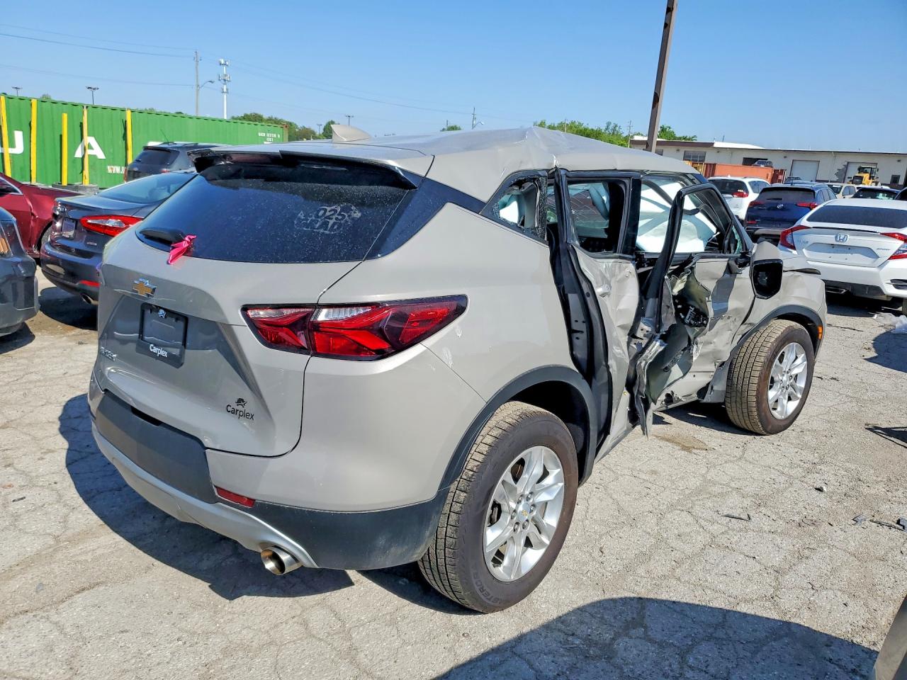 2021 Chevrolet Blazer 2lt Gray vin: 3GNKBCRS3MS570296