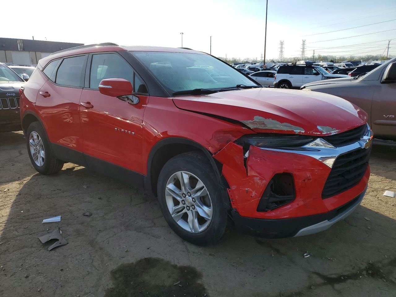 2020 Chevrolet Blazer 2lt Red vin: 3GNKBCRS4LS683799