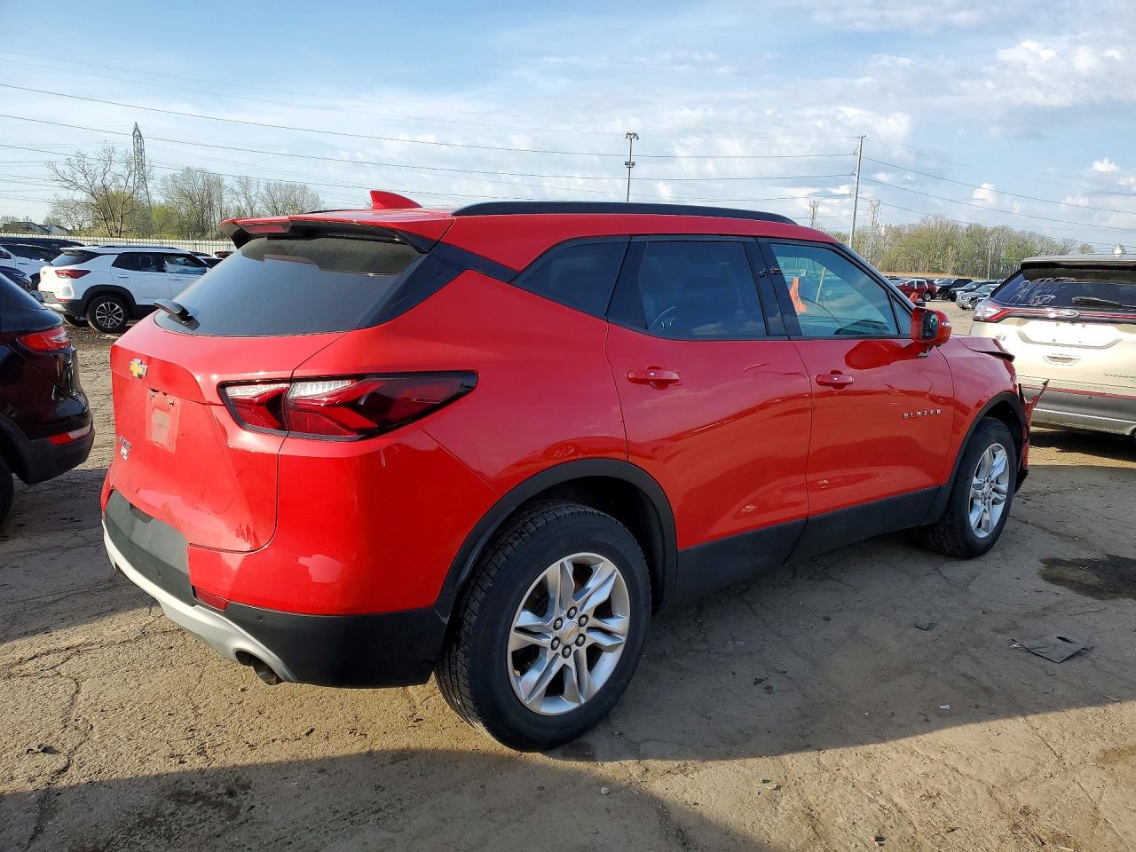 2020 Chevrolet Blazer 2lt Red vin: 3GNKBCRS4LS683799