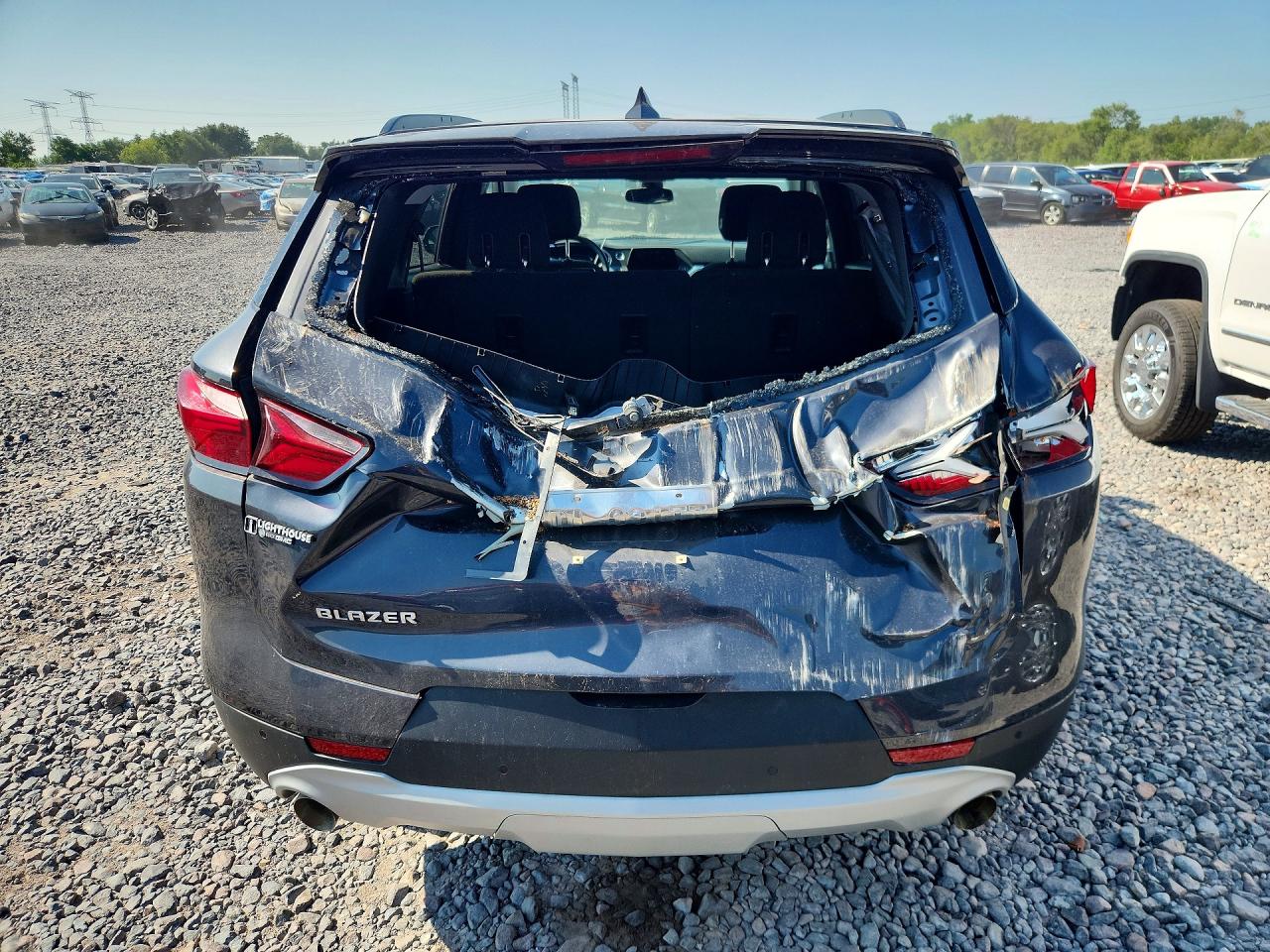 2021 Chevrolet Blazer 2lt Gray vin: 3GNKBCRS4MS516425