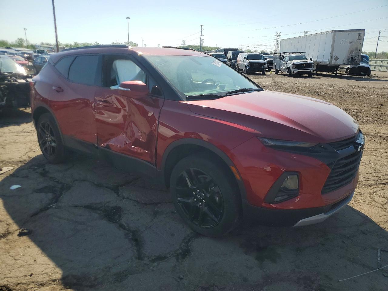 2020 Chevrolet Blazer 2lt Red vin: 3GNKBCRS6LS663747