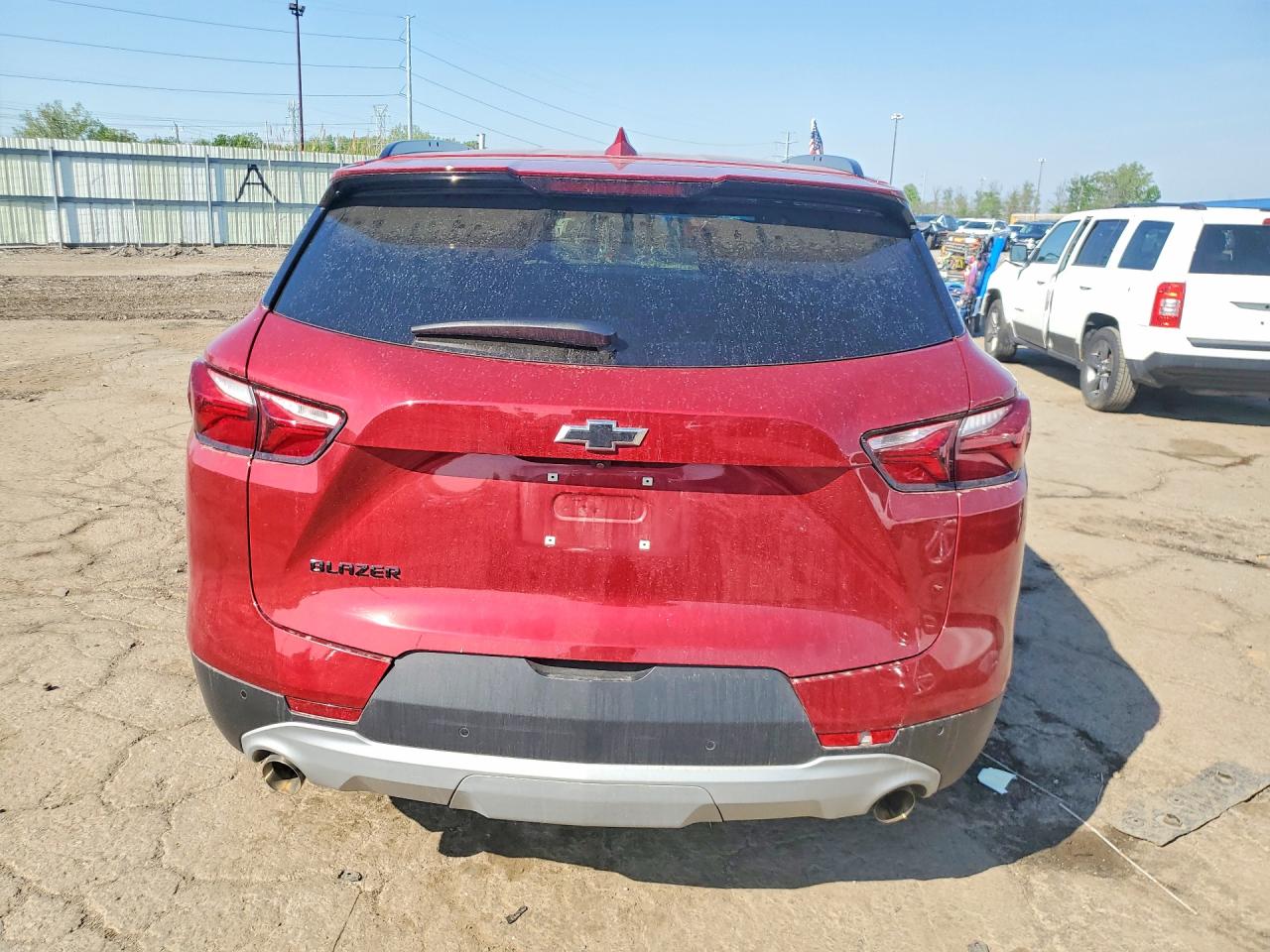 2020 Chevrolet Blazer 2lt Red vin: 3GNKBCRS6LS663747