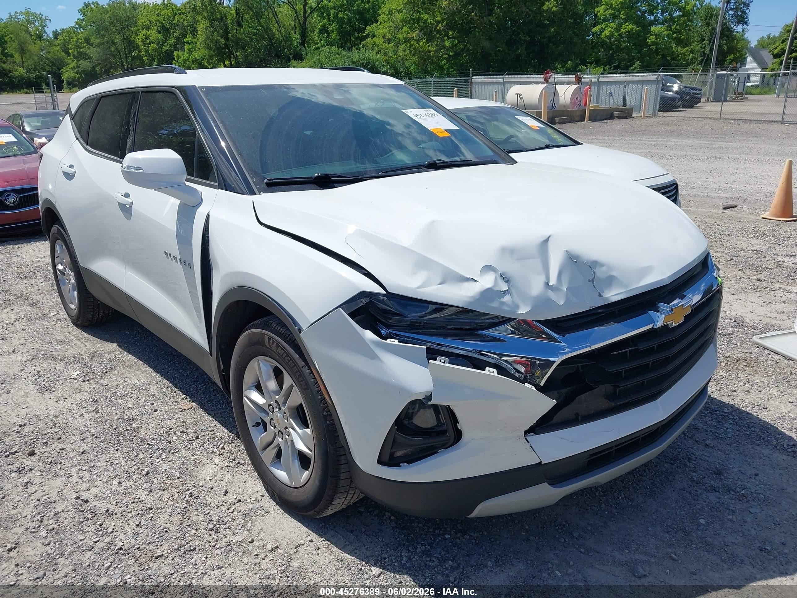 2021 Chevrolet Blazer Fwd 2lt White vin: 3GNKBCRS9MS549498