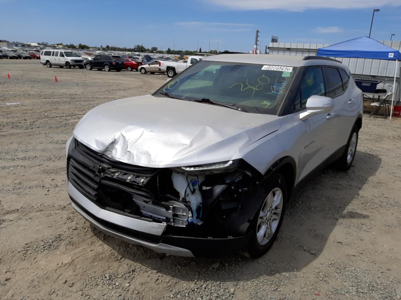 2020 Chevrolet Blazer 2lt Silver vin: 3GNKBCRSXLS563506