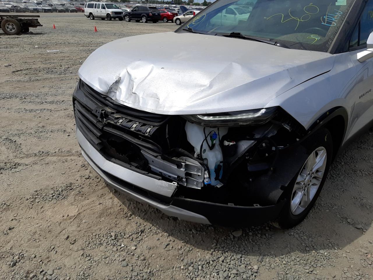 2020 Chevrolet Blazer 2lt Silver vin: 3GNKBCRSXLS563506
