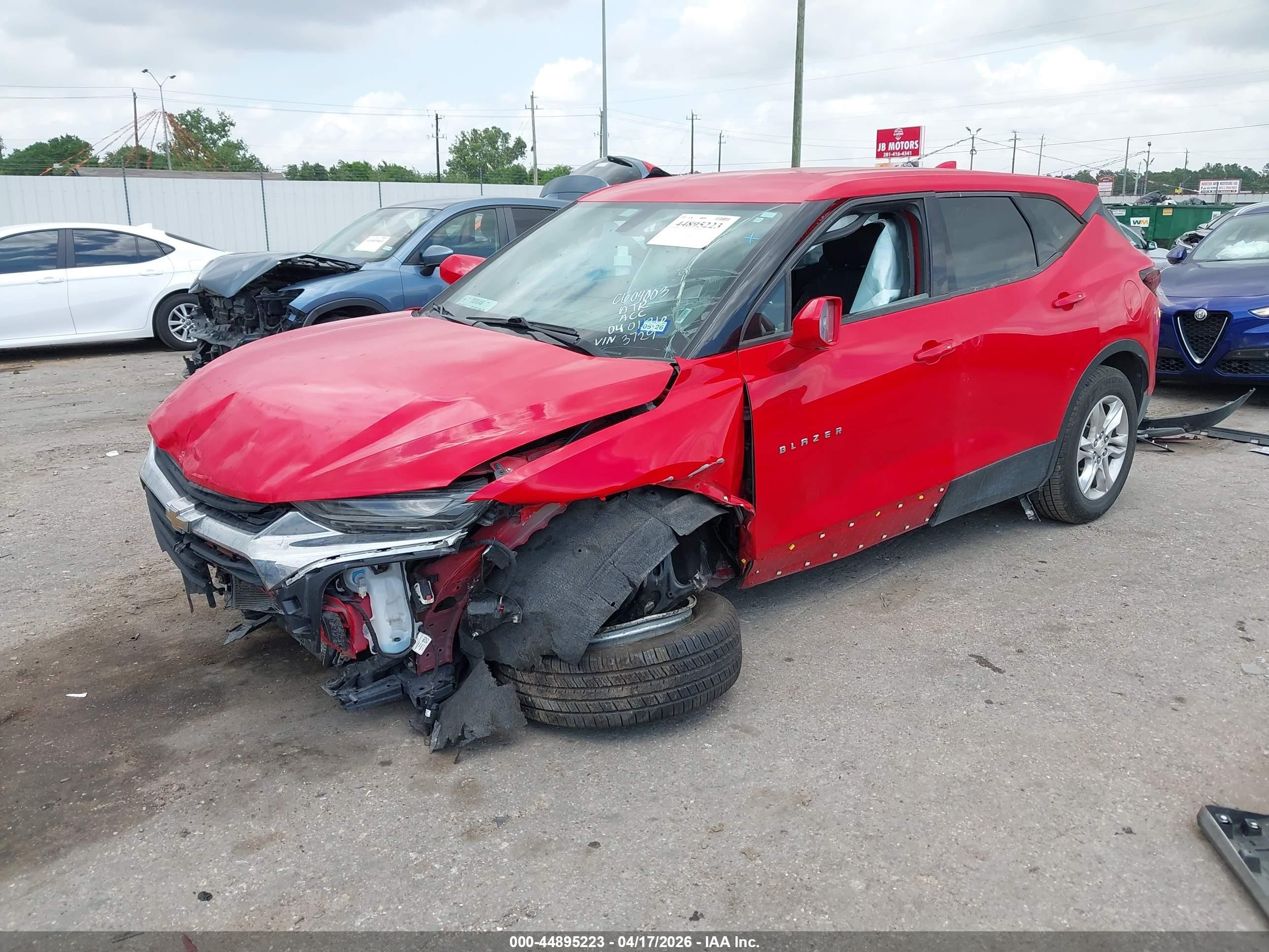 2020 Chevrolet Blazer Fwd 2lt Red vin: 3GNKBCRSXLS673729