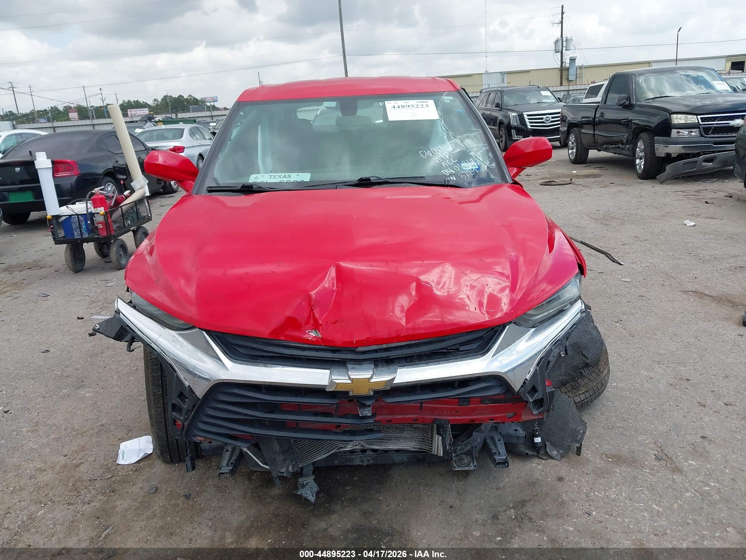 2020 Chevrolet Blazer Fwd 2lt Red vin: 3GNKBCRSXLS673729