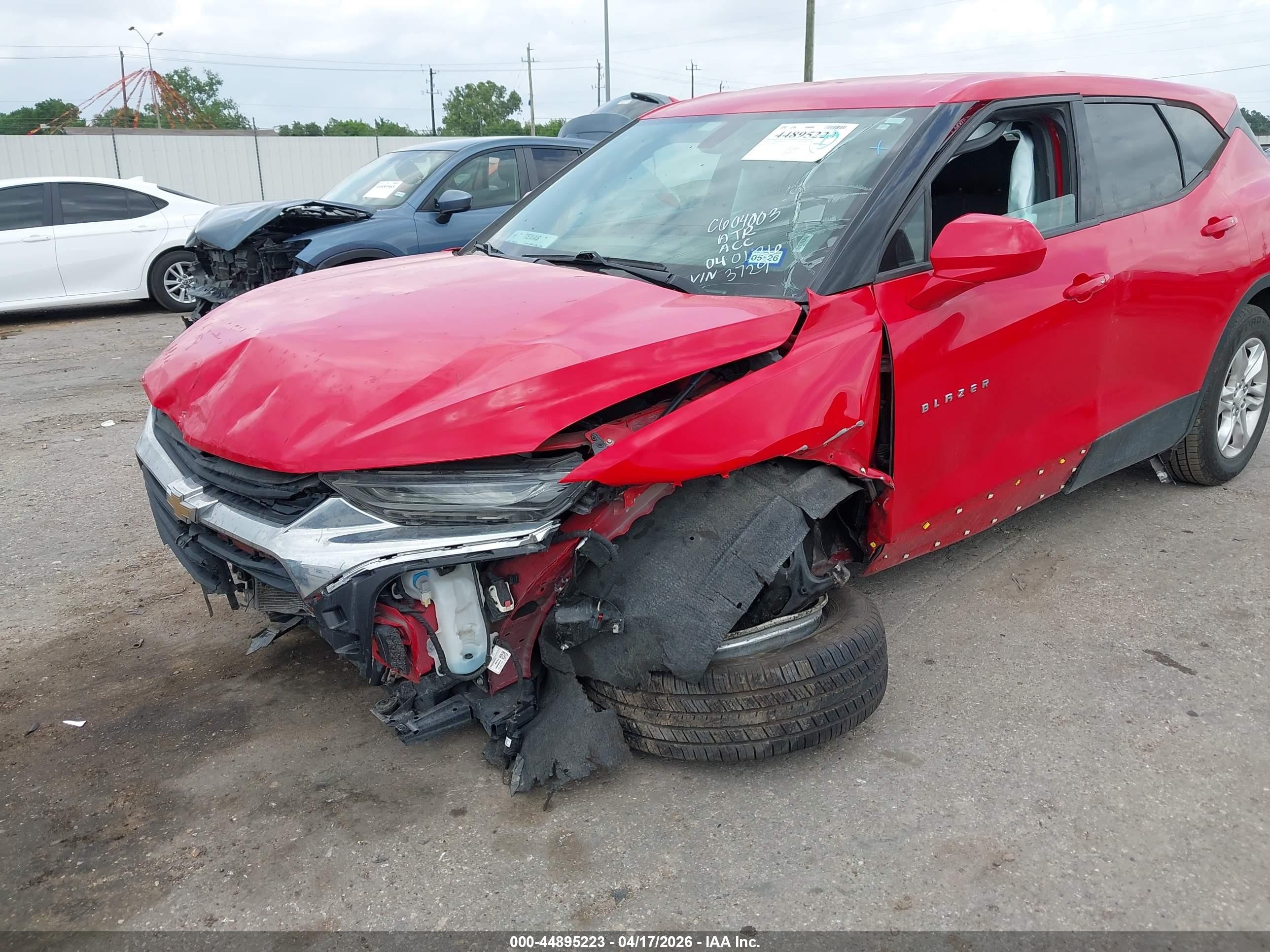 2020 Chevrolet Blazer Fwd 2lt Red vin: 3GNKBCRSXLS673729