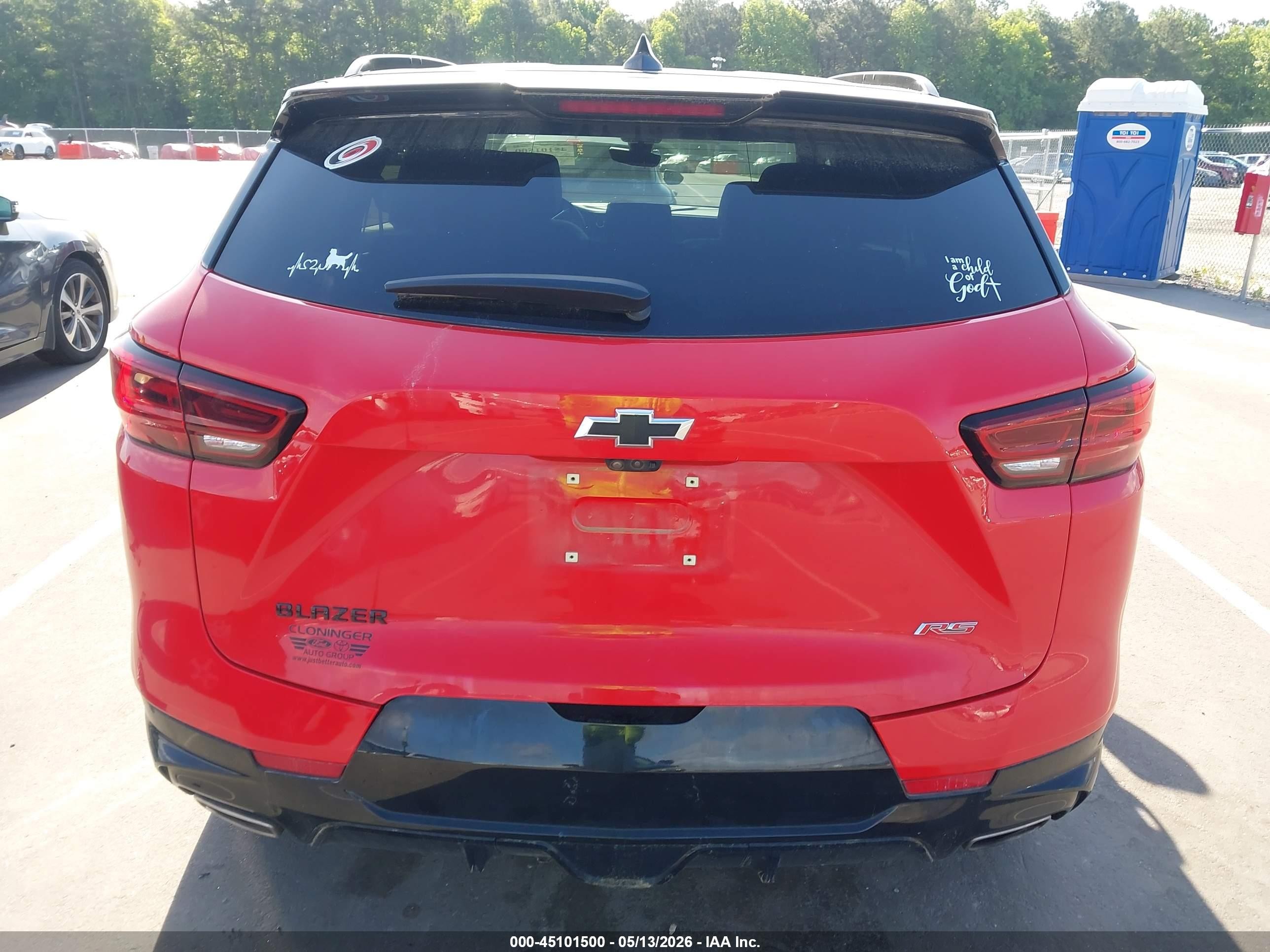 2023 Chevrolet Blazer Fwd Rs Red vin: 3GNKBERS0PS194060