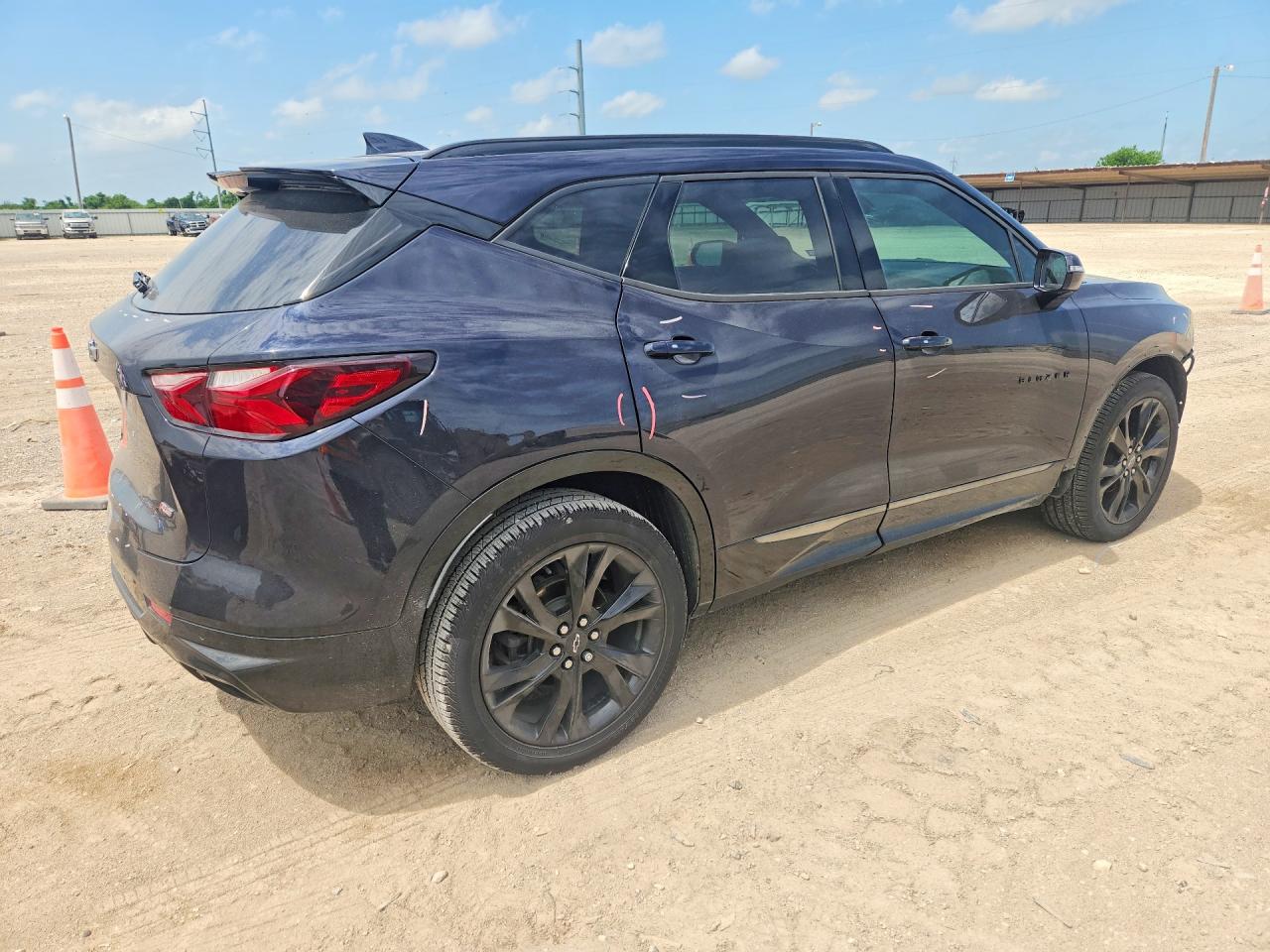 2020 Chevrolet Blazer Rs Black vin: 3GNKBERSXLS556406