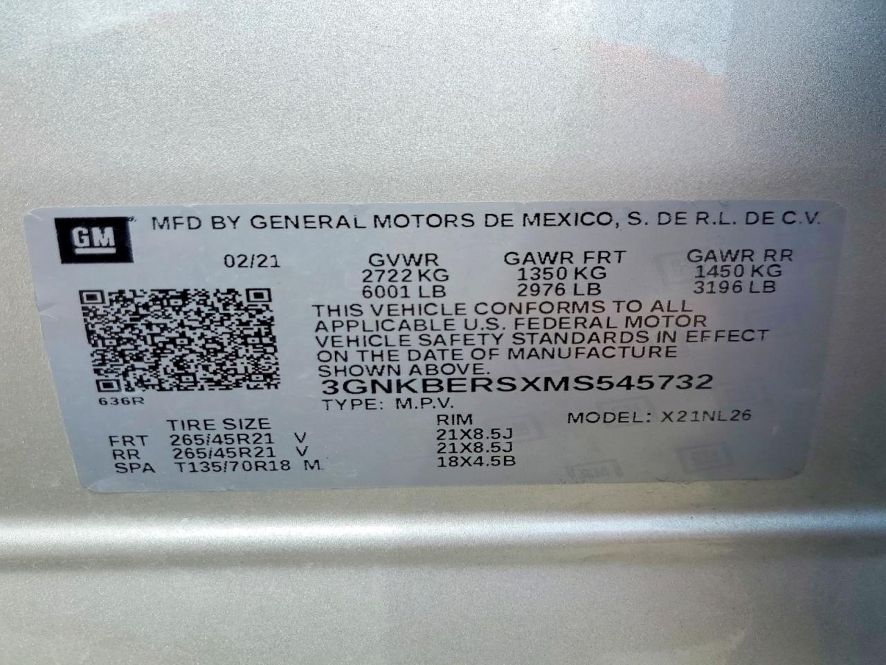 2021 Chevrolet Blazer Rs Silver vin: 3GNKBERSXMS545732