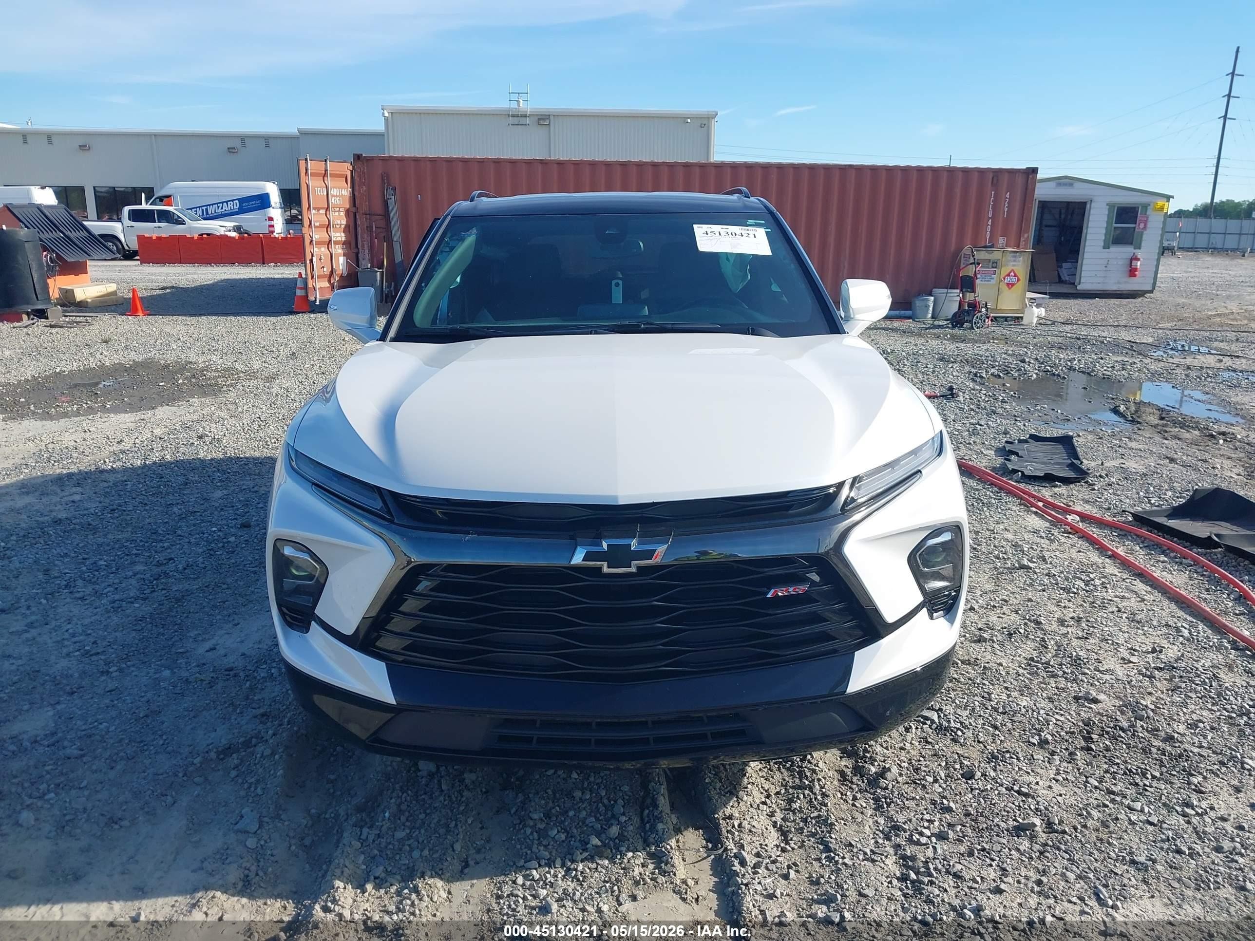 2023 Chevrolet Blazer Fwd Rs White vin: 3GNKBERSXPS233558