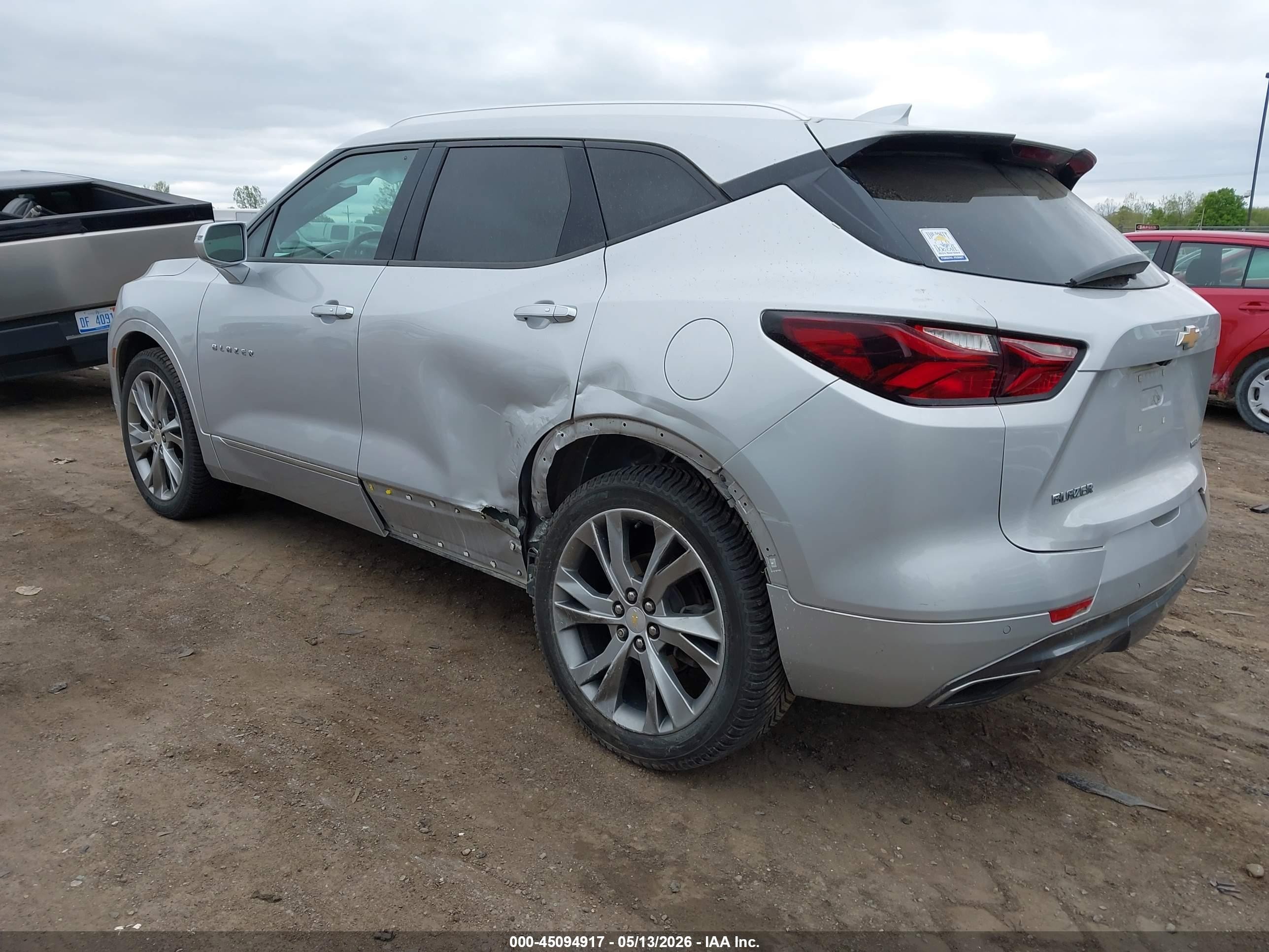 2020 Chevrolet Blazer Fwd Premier Gray vin: 3GNKBFRS2LS645943