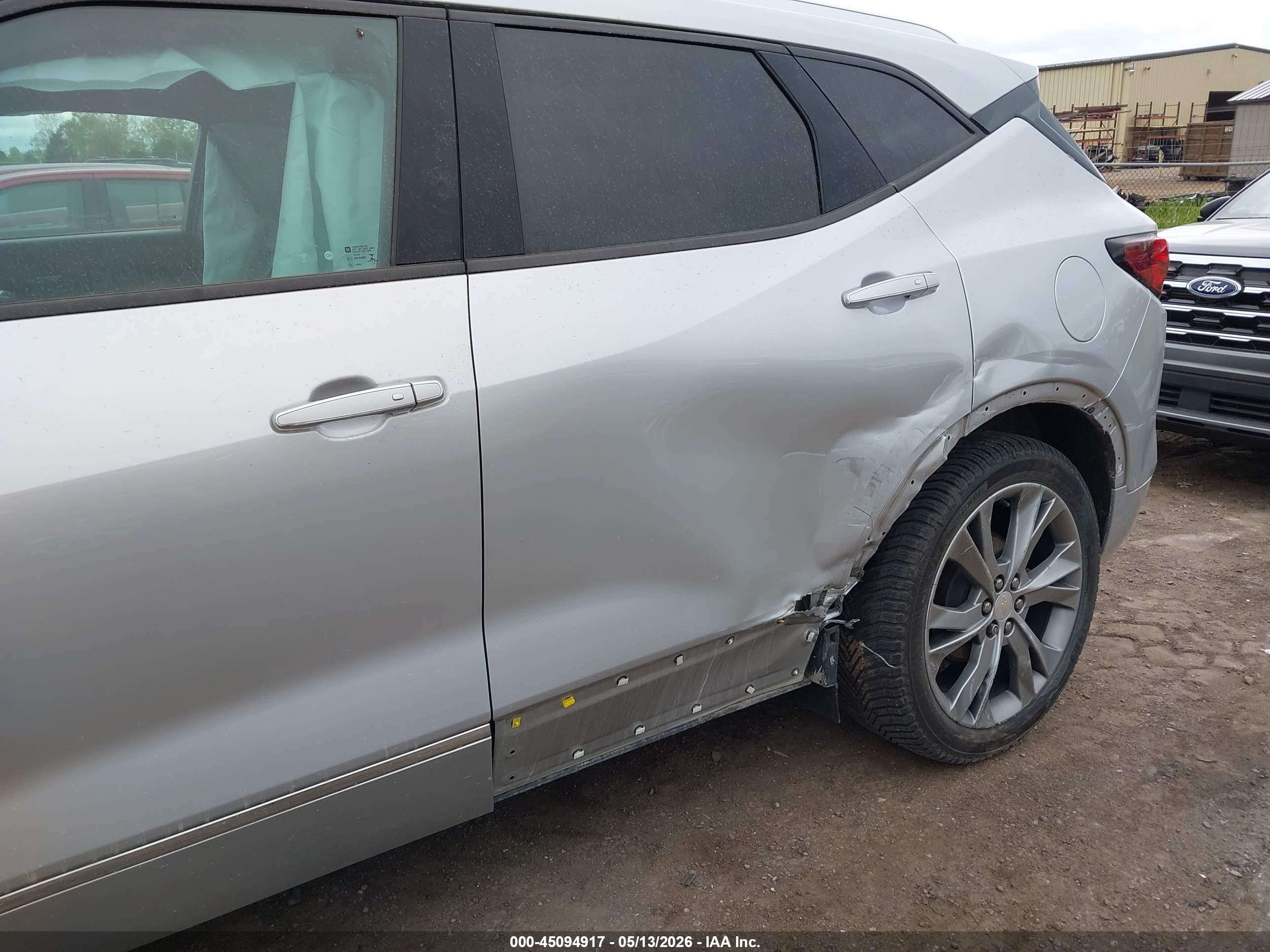 2020 Chevrolet Blazer Fwd Premier Gray vin: 3GNKBFRS2LS645943