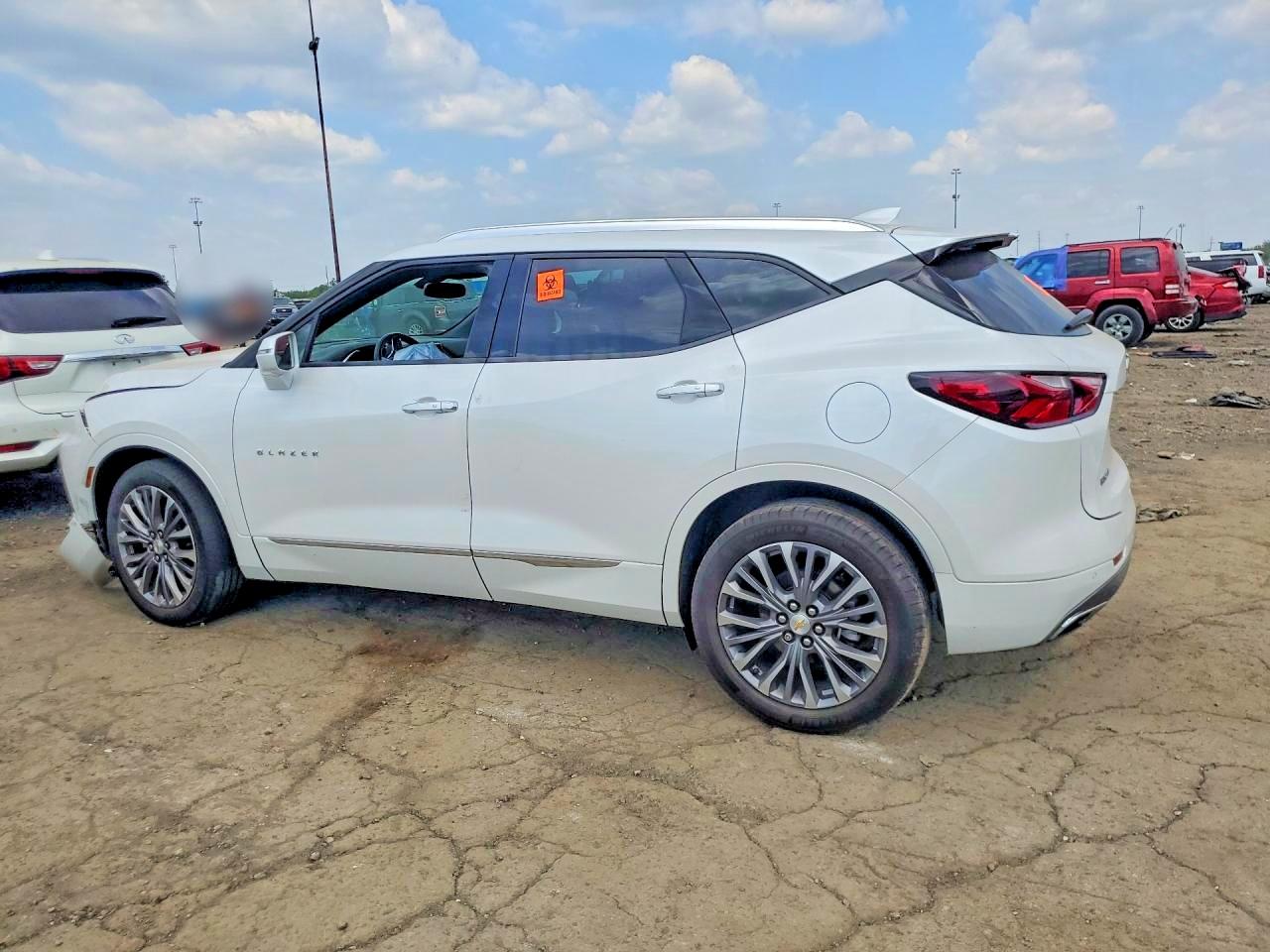 2020 Chevrolet Blazer Premier White vin: 3GNKBFRS5LS575144