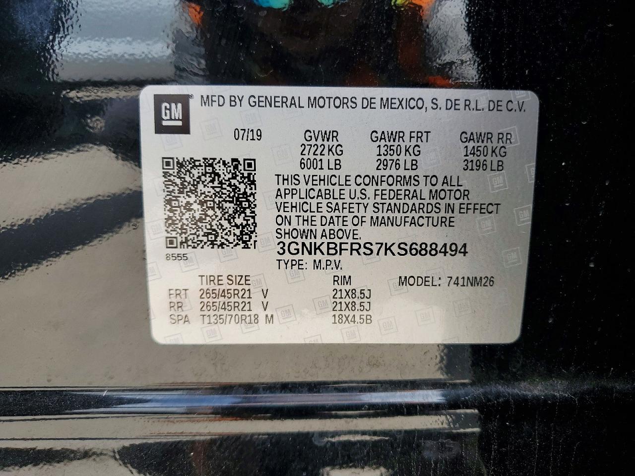 2019 Chevrolet Blazer Premier Black vin: 3GNKBFRS7KS688494