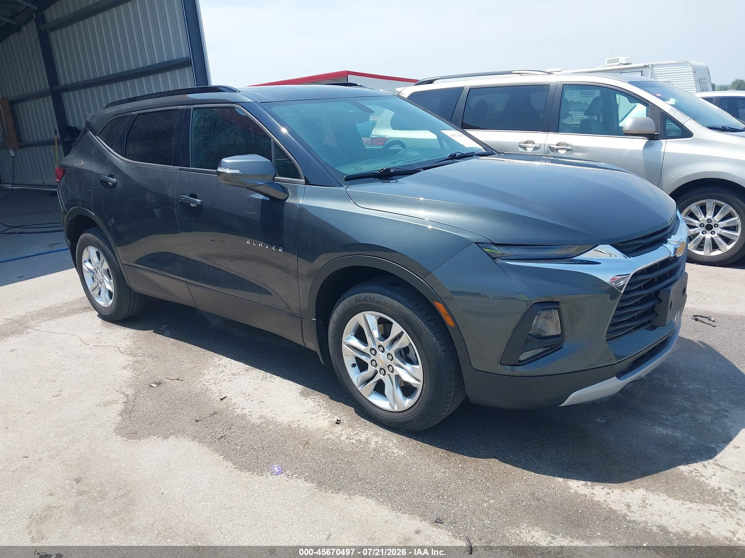 2019 Chevrolet Blazer Gray vin: 3GNKBGRS4KS695733