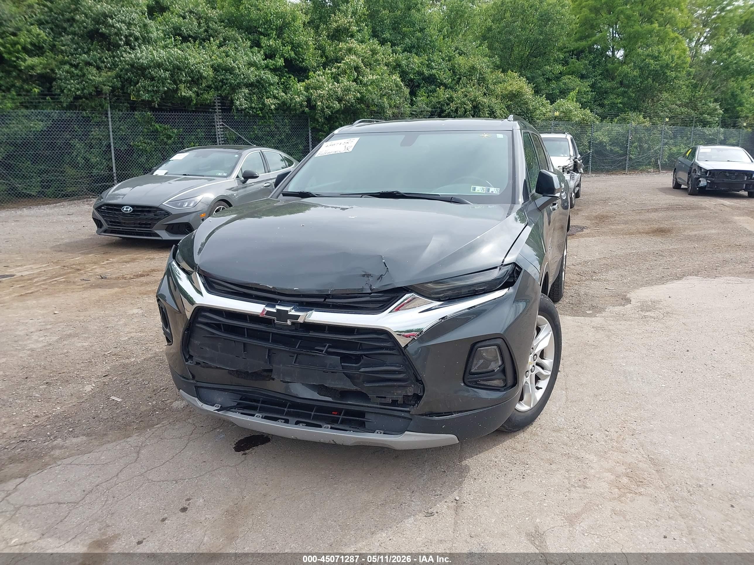 2019 Chevrolet Blazer   Gray vin: 3GNKBGRS6KS620189