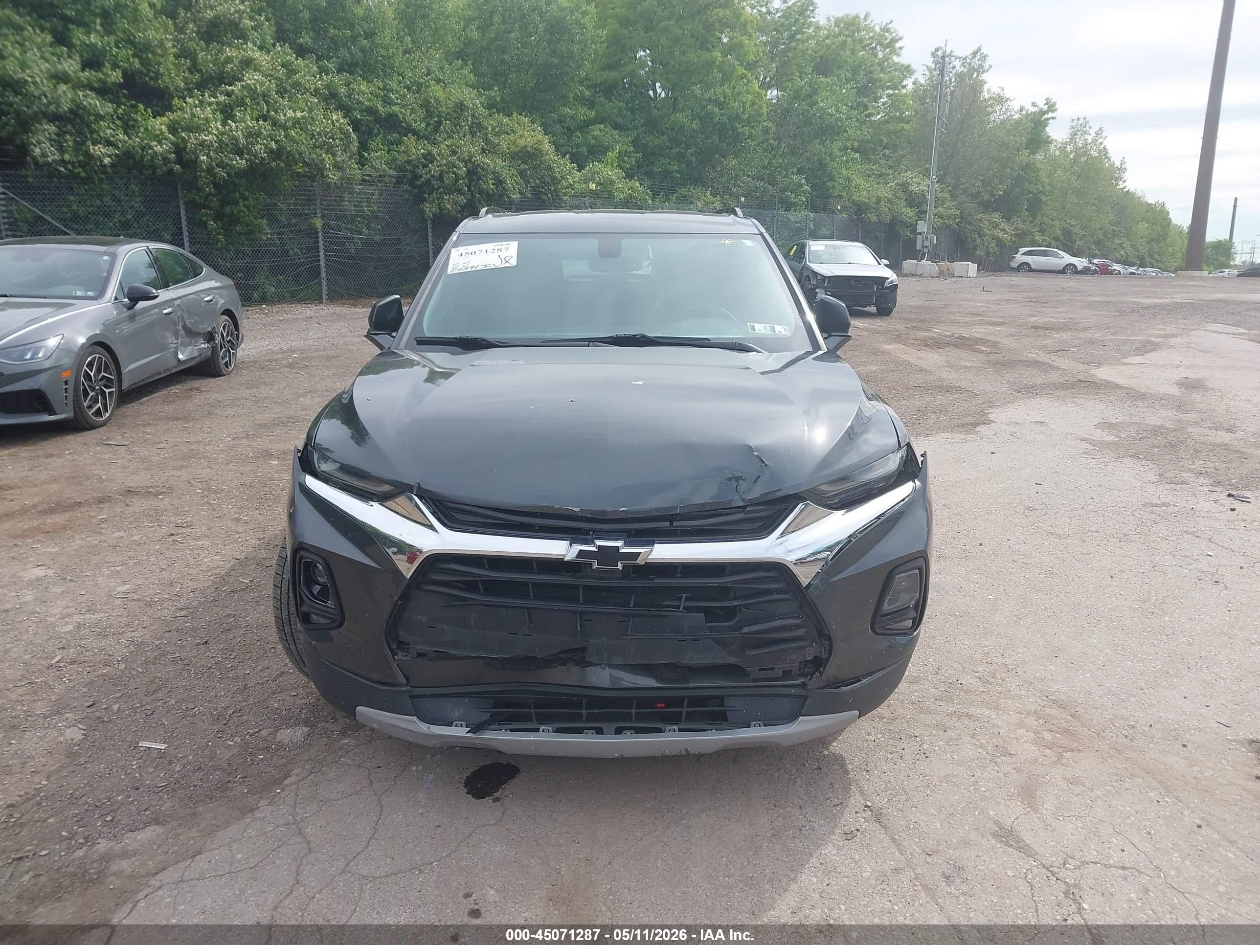 2019 Chevrolet Blazer   Gray vin: 3GNKBGRS6KS620189