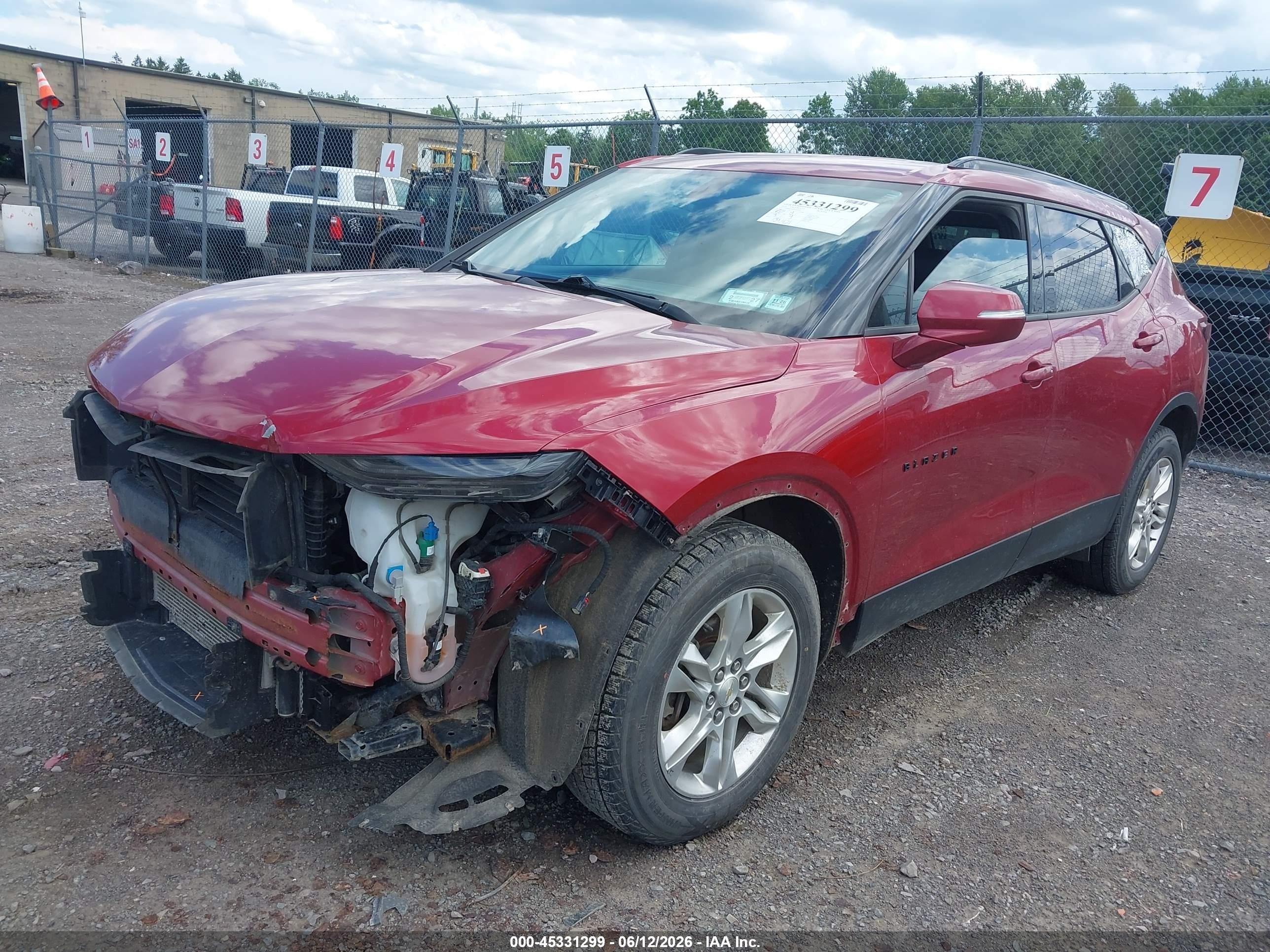 2019 Chevrolet Blazer   Red vin: 3GNKBGRS6KS658442